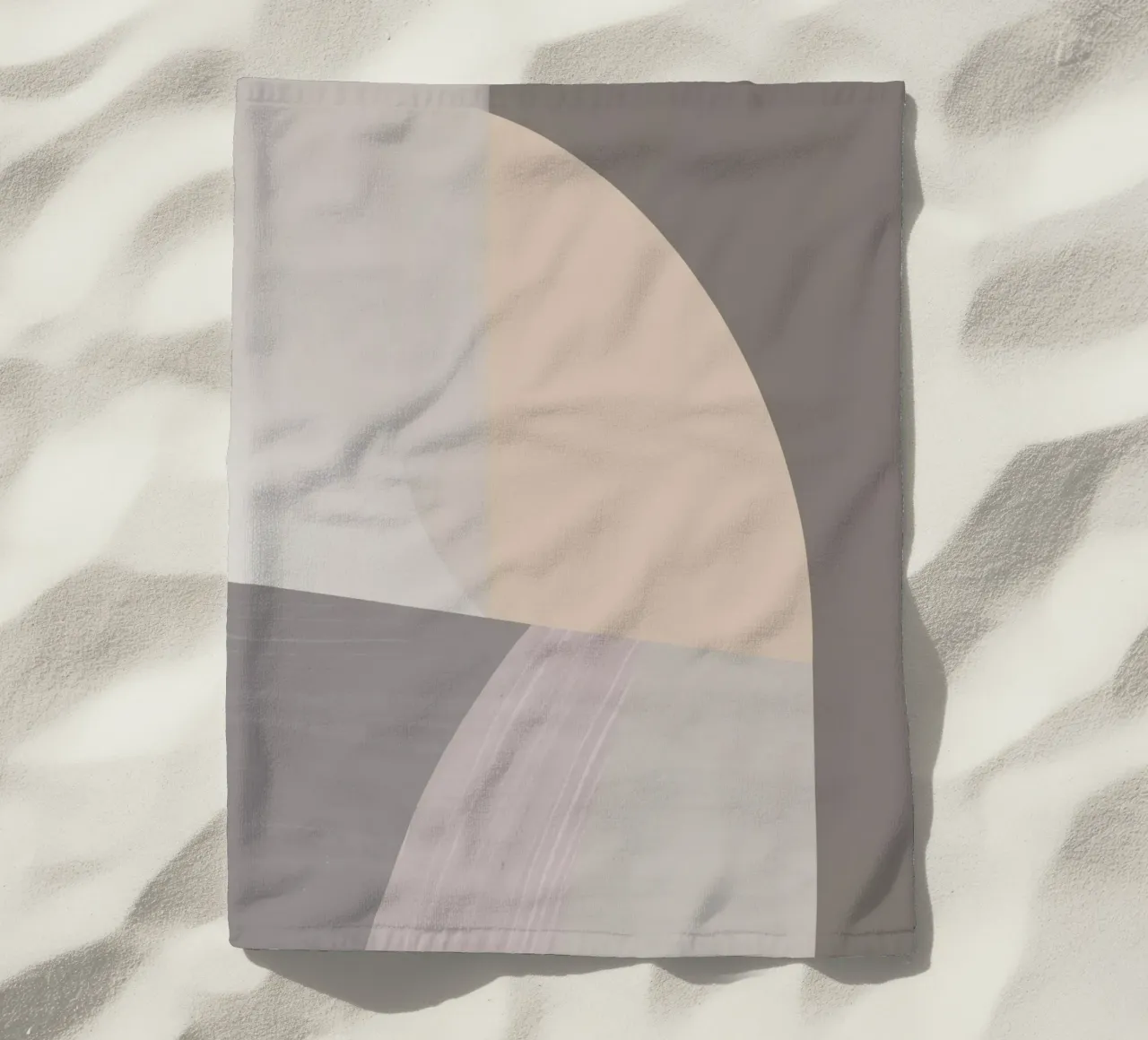 Arco minimalista a colori tenui telo mare da Little Dean