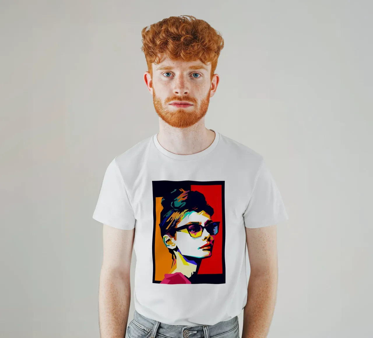 Audreay Hepburn Cinema classico WPAP Trending Now t-shirt da Artkreator