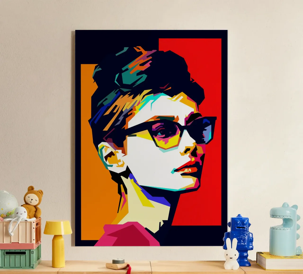 Audreay Hepburn Cinema classico WPAP Trending Now plexiglass da Artkreator