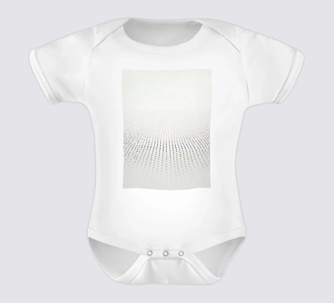 Abstract background modern design featuring gradient dots short-sleeve baby romper by DesignDoodle