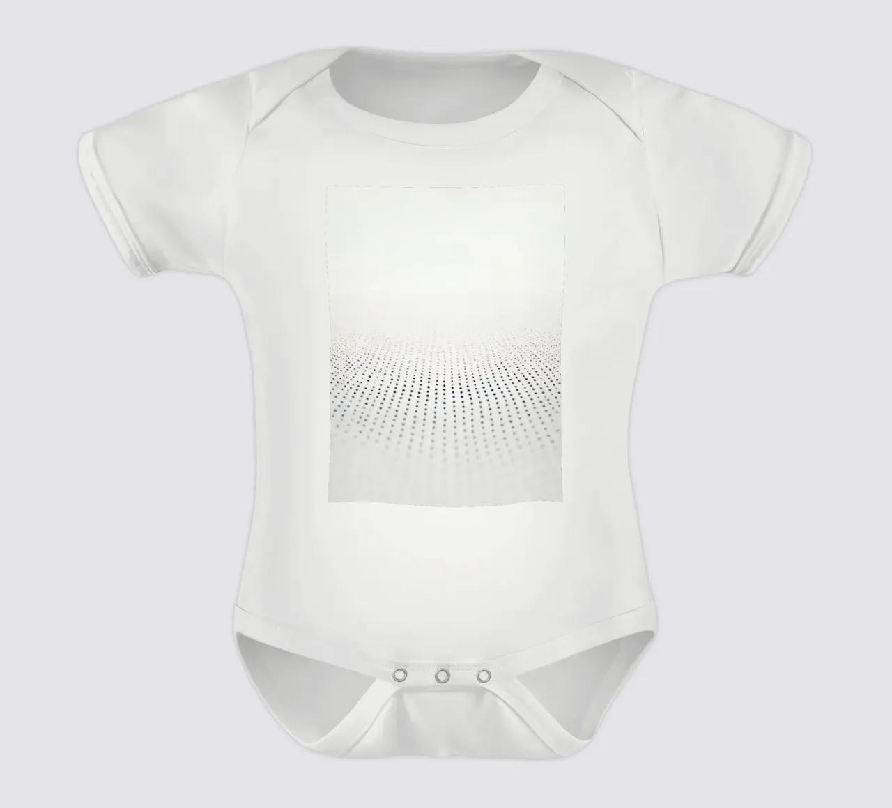 Abstract background modern design featuring gradient dots short-sleeve baby romper by DesignDoodle