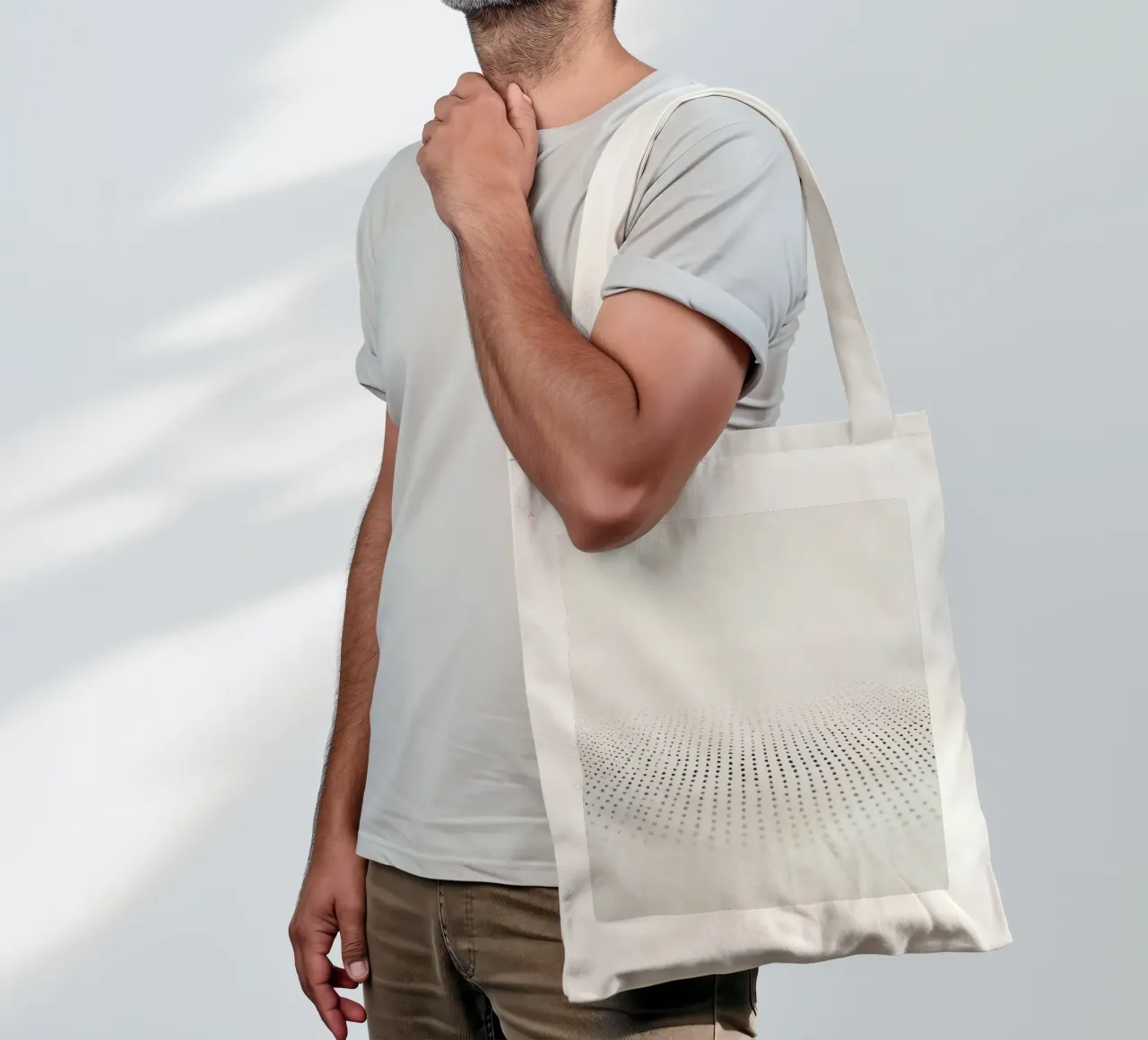 Abstract background modern design featuring gradient dots tote bag by DesignDoodle