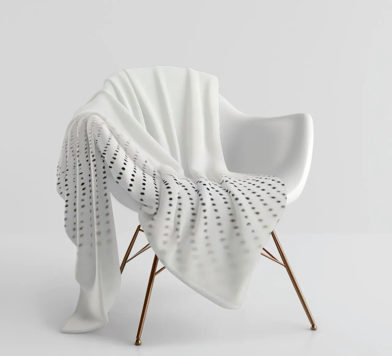 Abstract background modern design featuring gradient dots fleece blanket by DesignDoodle