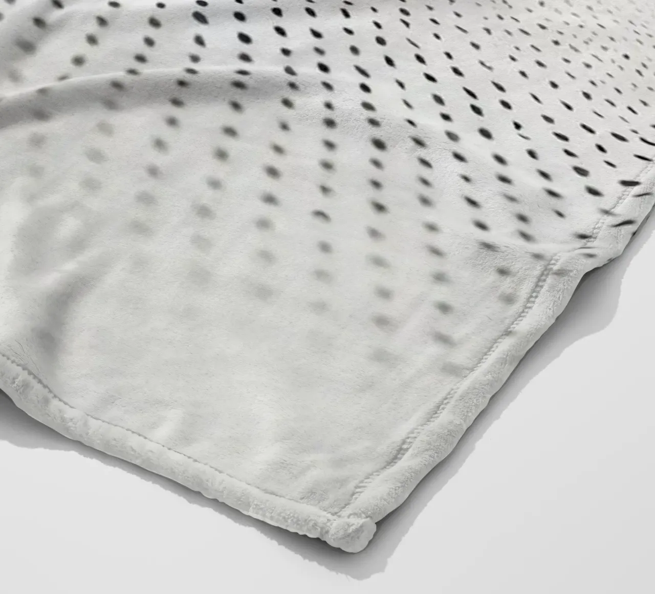 Abstract background modern design featuring gradient dots fleece blanket by DesignDoodle