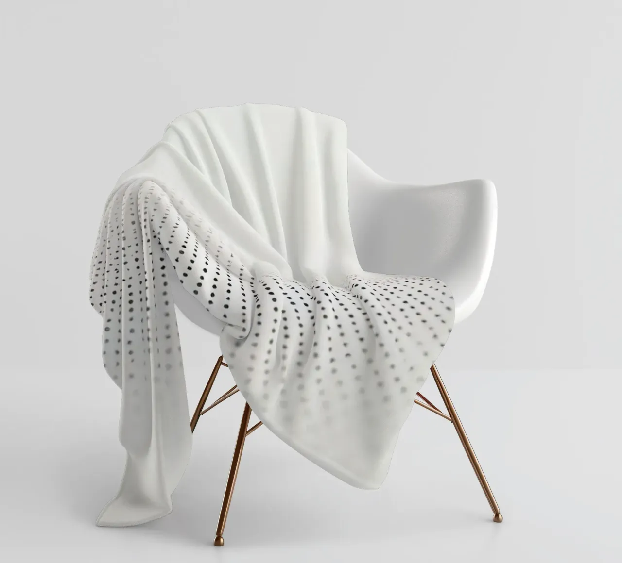 Abstract background modern design featuring gradient dots fleece blanket by DesignDoodle