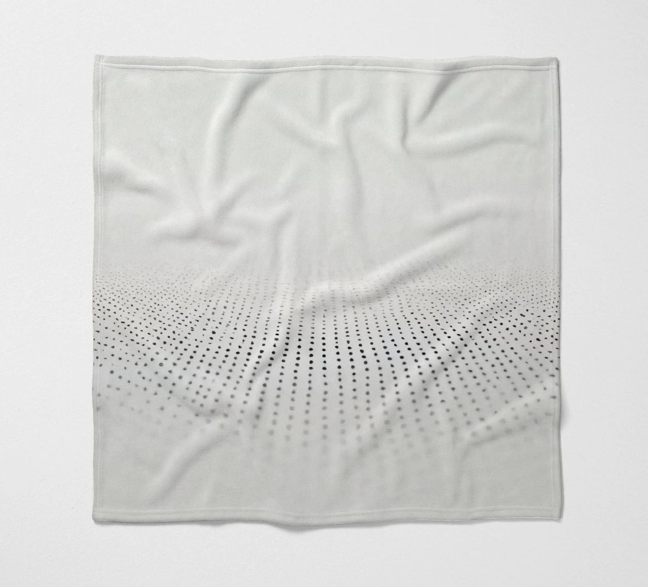 Abstract background modern design featuring gradient dots fleece blanket by DesignDoodle