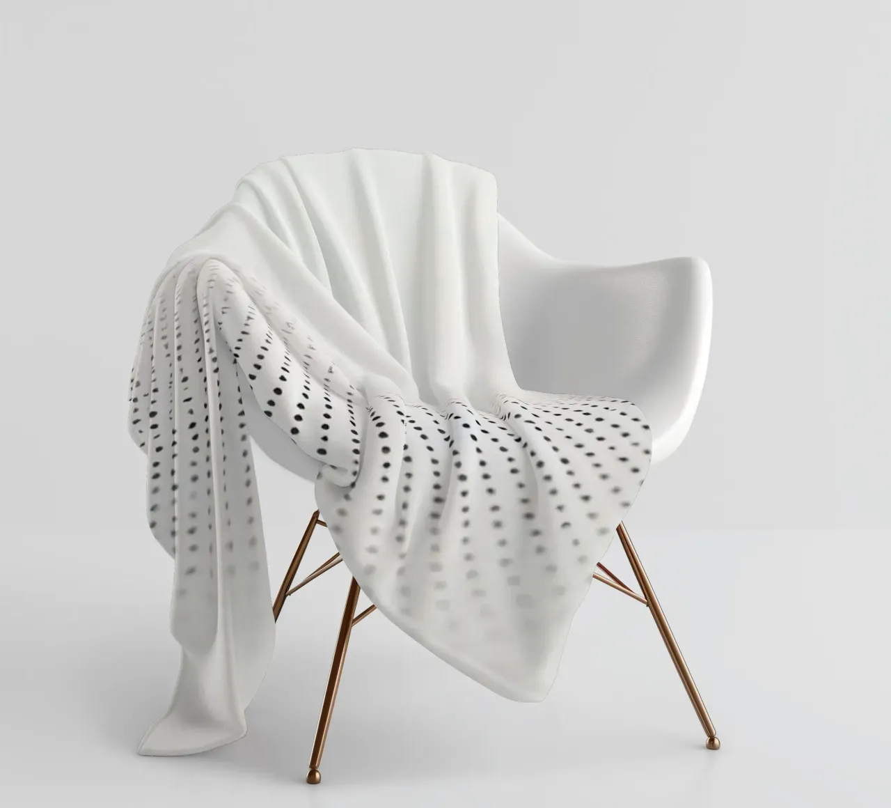 Abstract background modern design featuring gradient dots fleece blanket by DesignDoodle