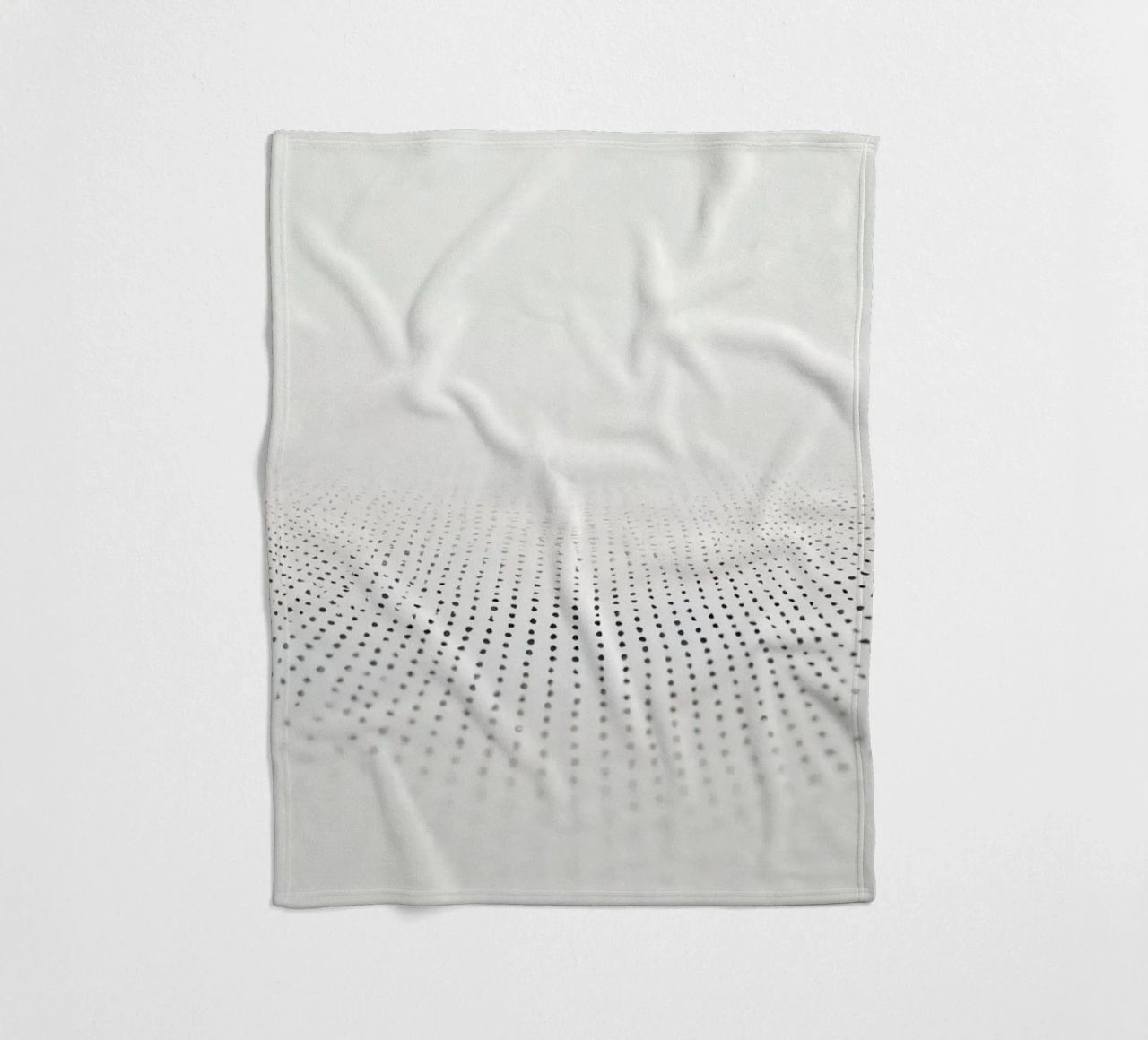 Abstract background modern design featuring gradient dots fleece blanket by DesignDoodle