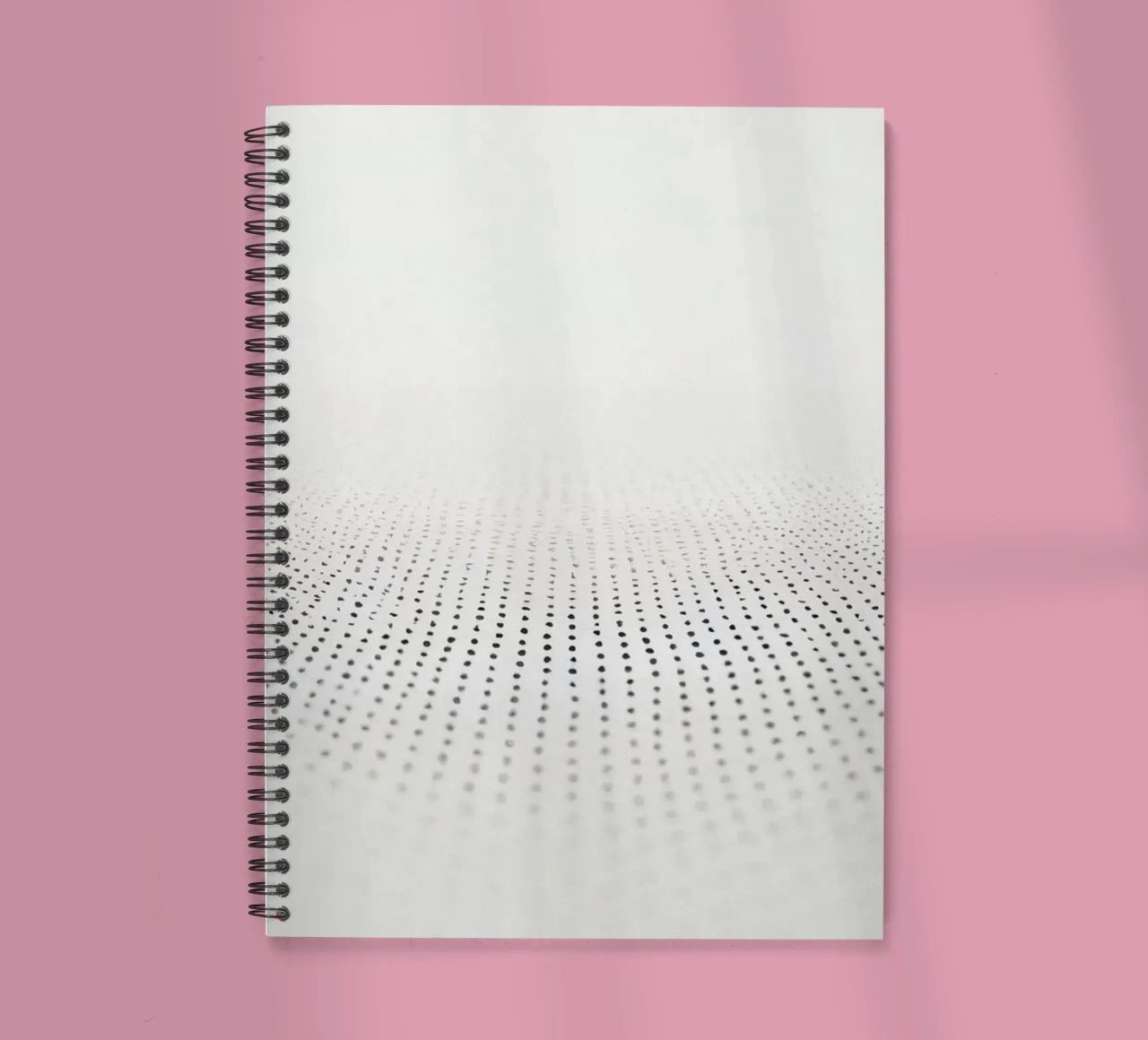 Abstract background modern design featuring gradient dots spiral notebook by DesignDoodle