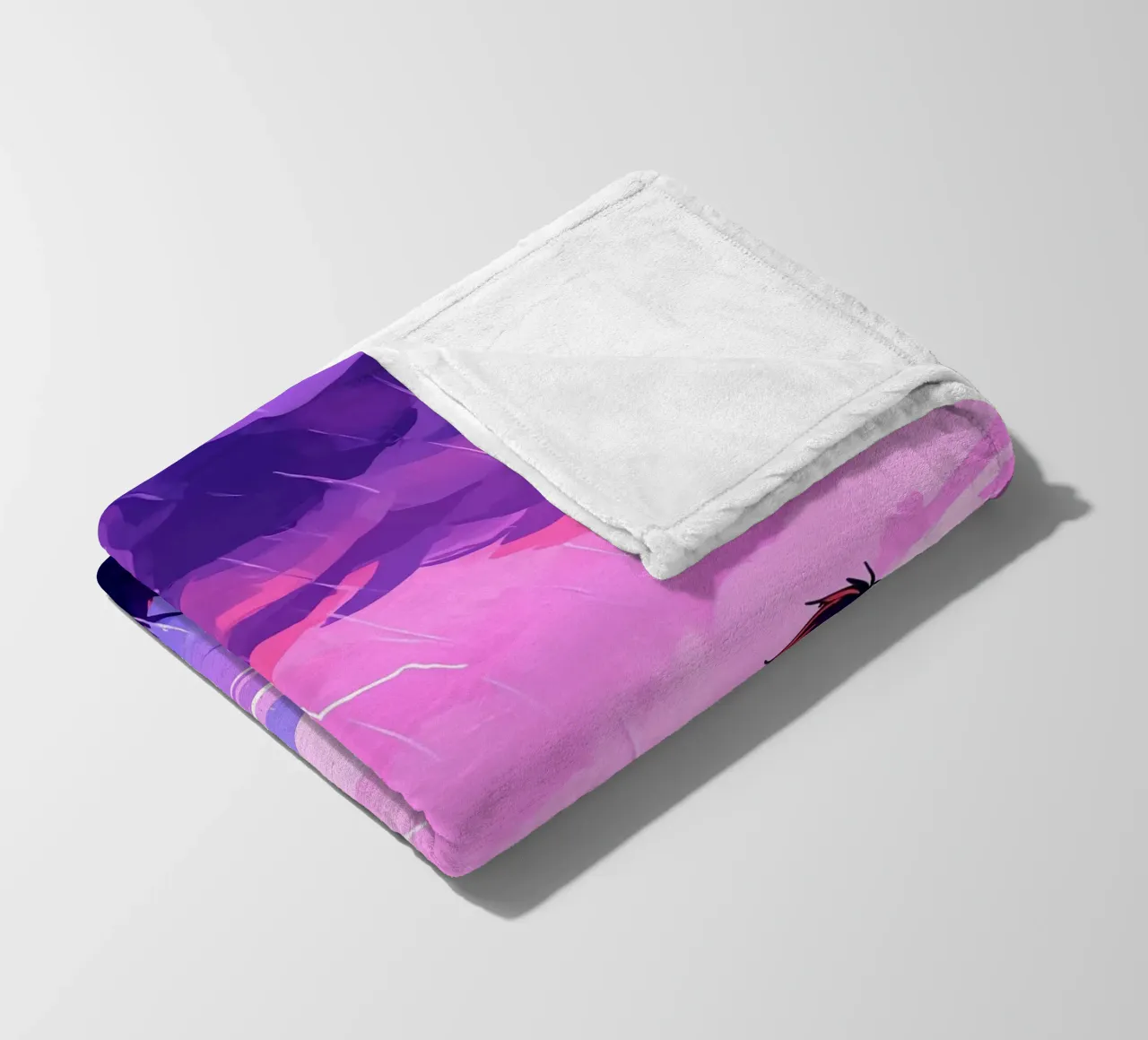 Un ragazzo in piedi a tempesta di fulmini in sera Lofi Art coperta in pile da LoFi Gallery