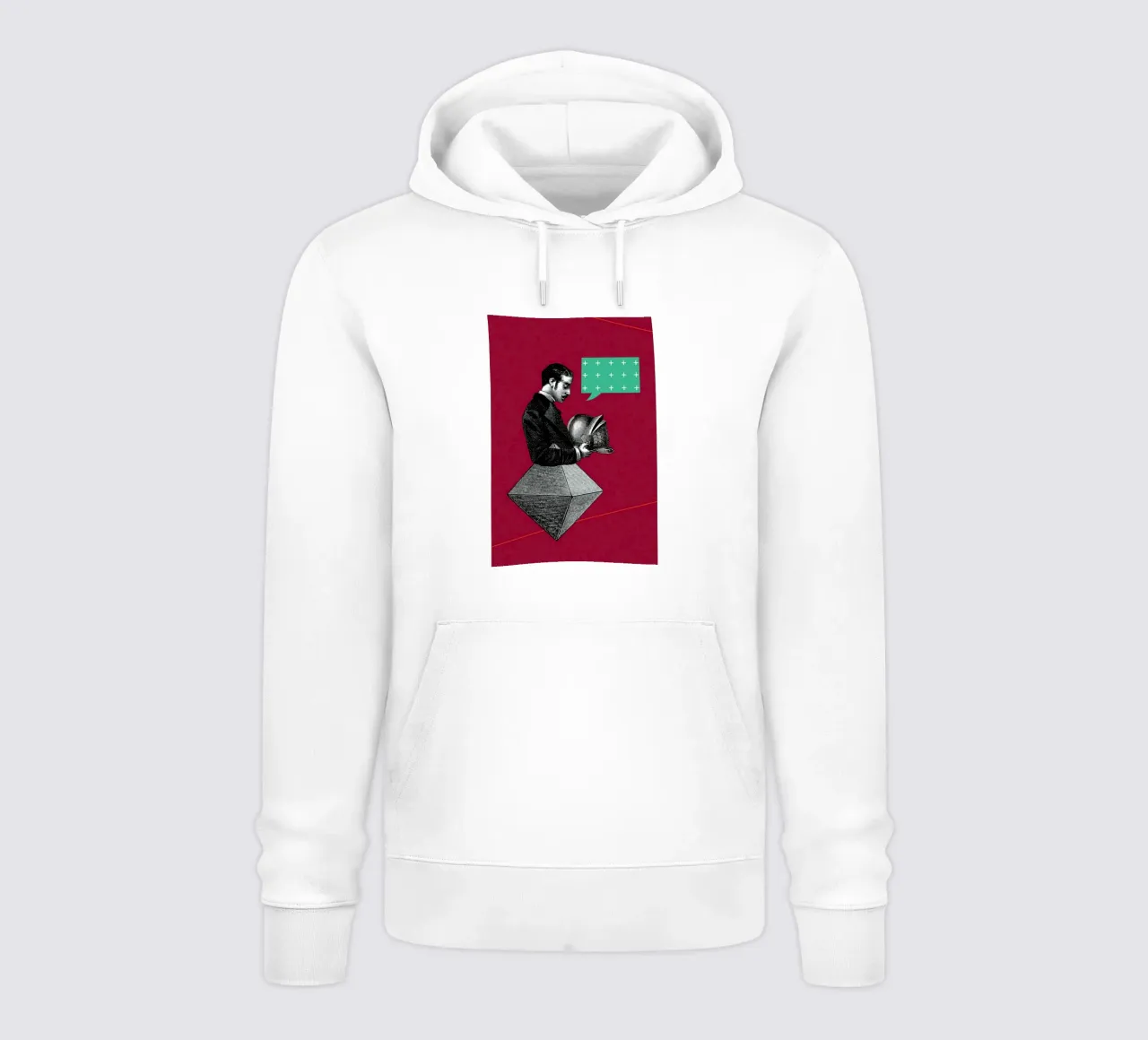 Red Conversation sudadera con capucha de The Gently Unfurling Sneak