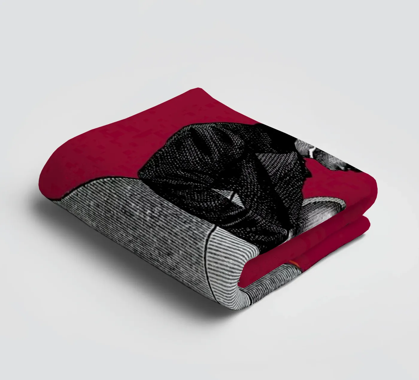 Red Conversation Handtuch von The Gently Unfurling Sneak