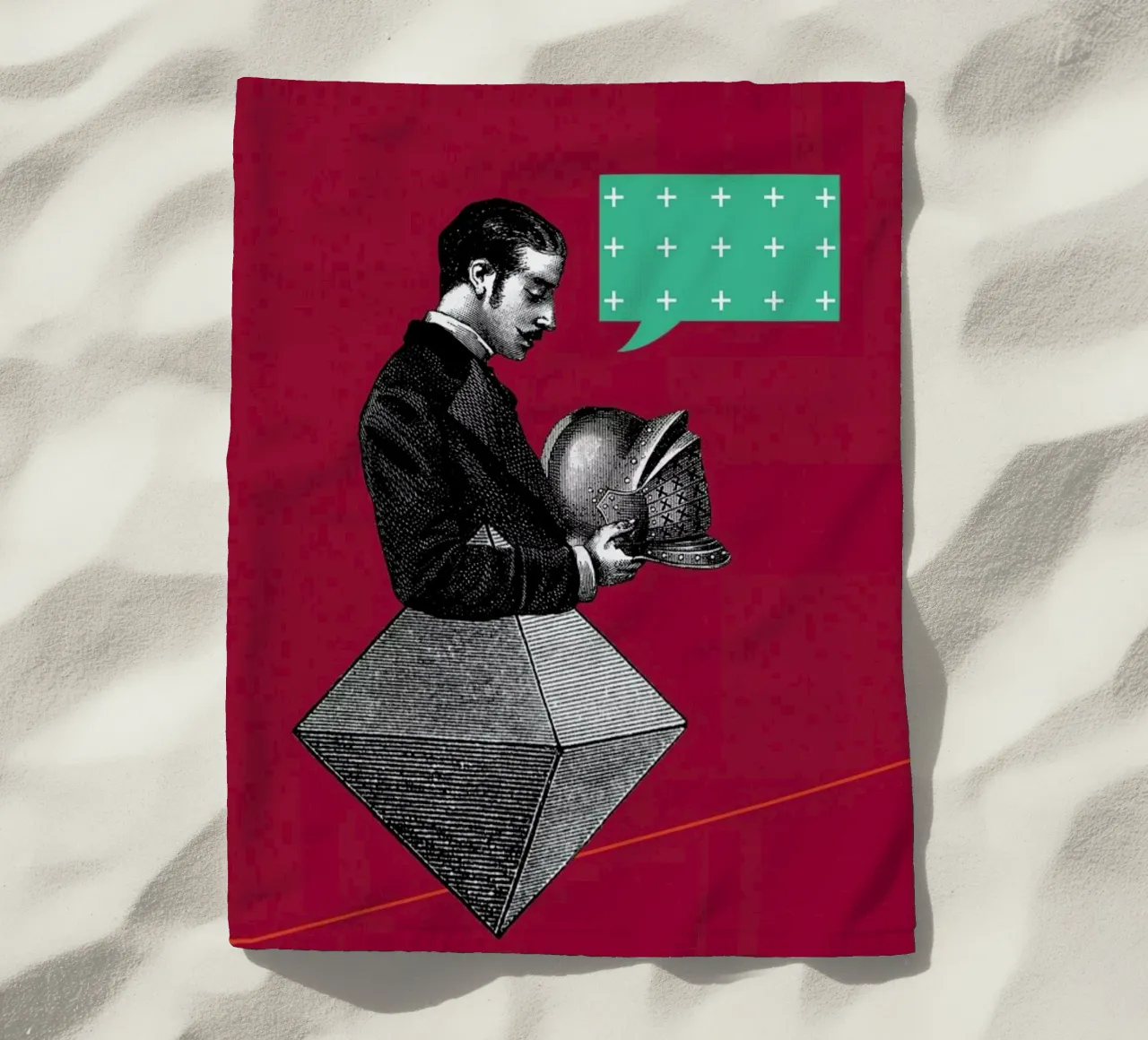 Red Conversation telo mare da The Gently Unfurling Sneak