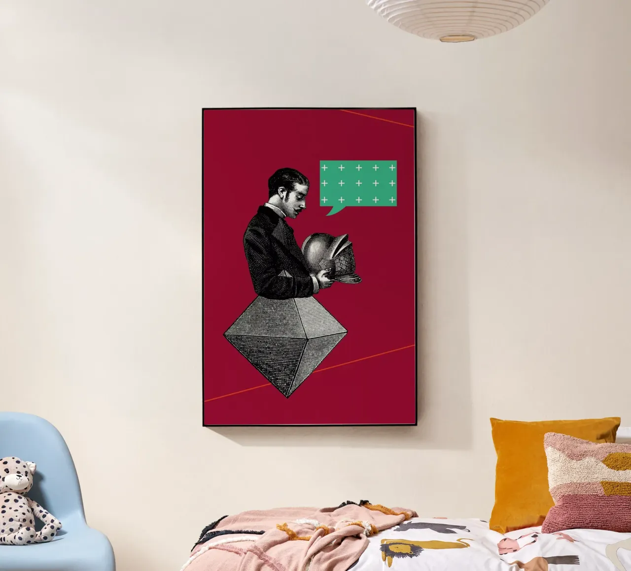 Red Conversation plexiglass da The Gently Unfurling Sneak