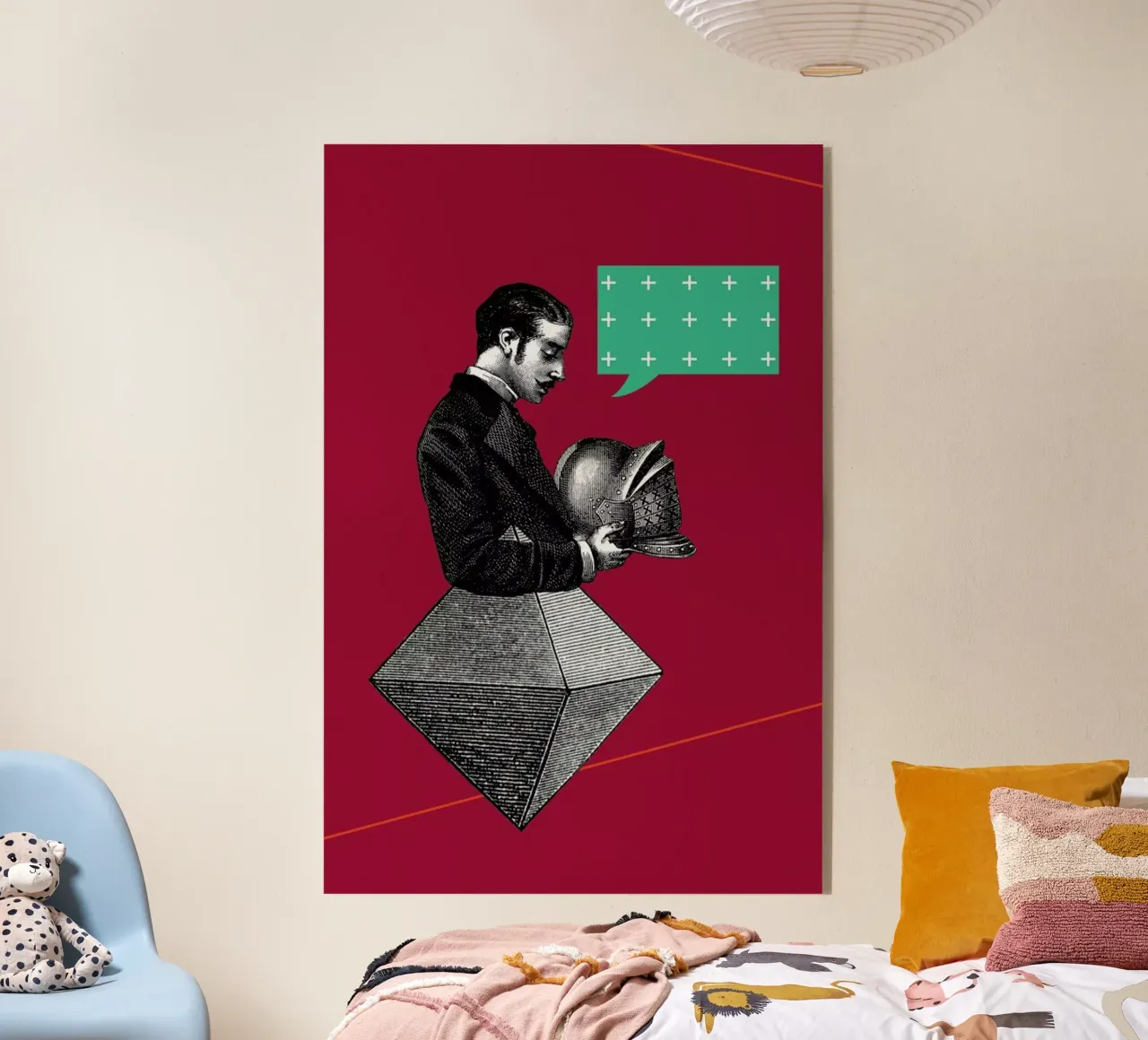 Red Conversation plexiglass da The Gently Unfurling Sneak