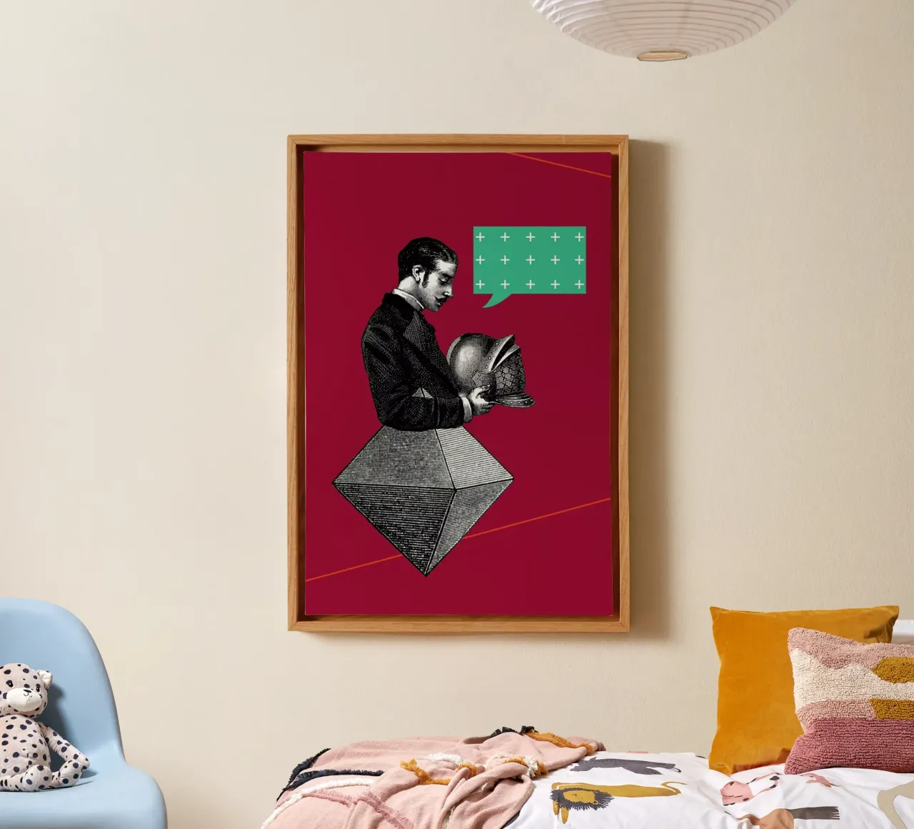 Red Conversation tela da The Gently Unfurling Sneak