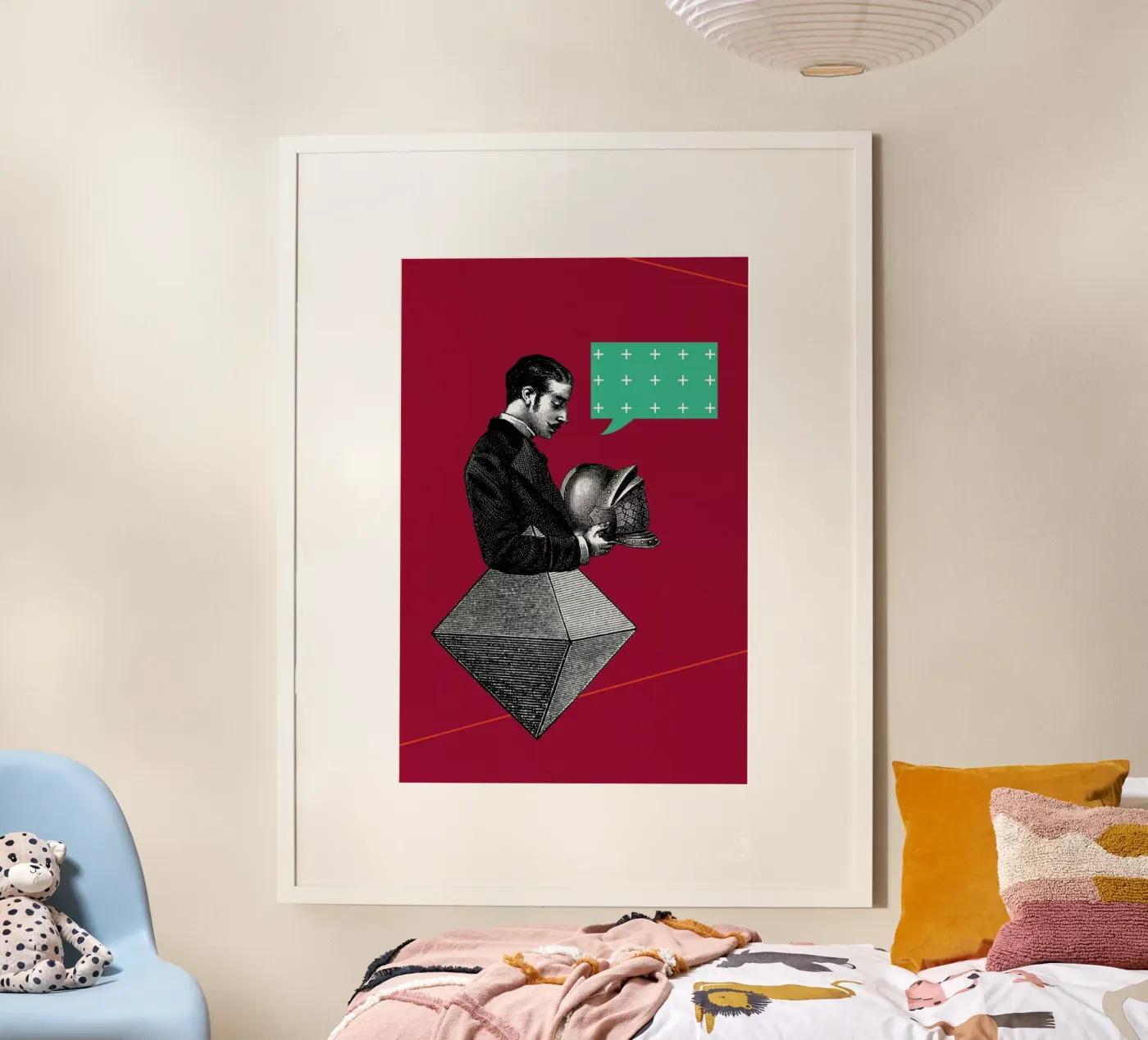 Red Conversation poster van The Gently Unfurling Sneak