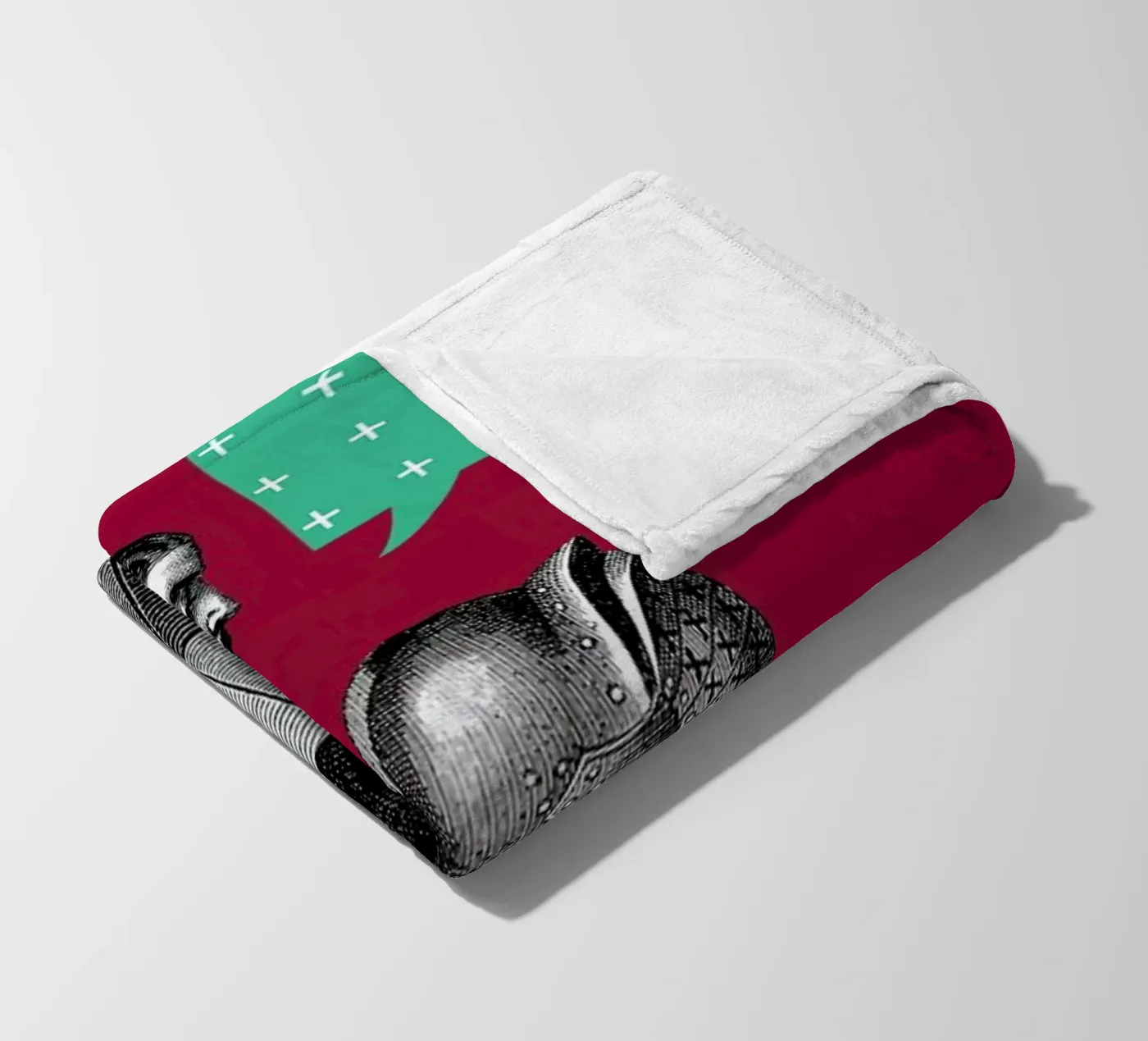 Red Conversation Fleecedecke von The Gently Unfurling Sneak