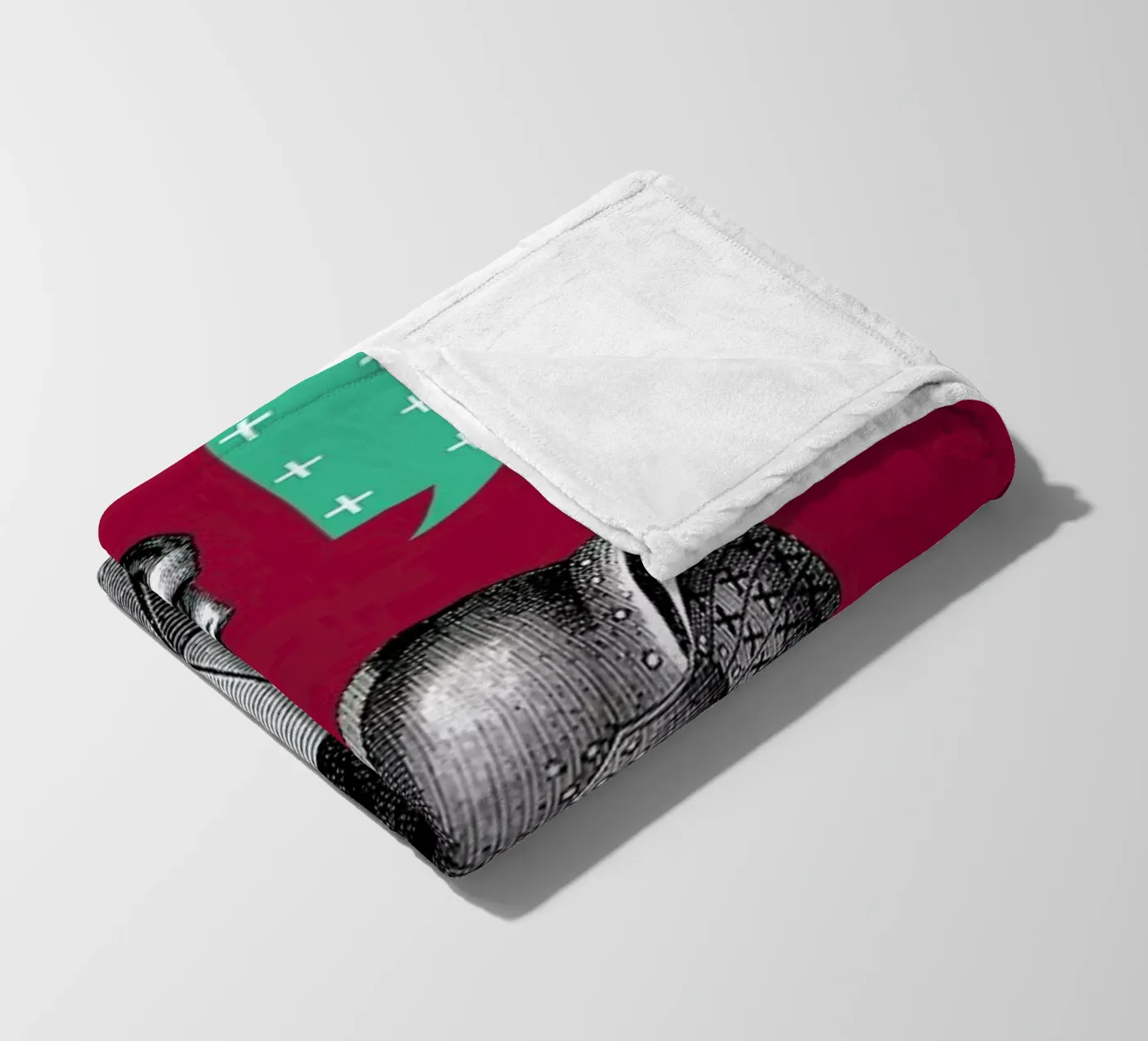 Red Conversation Fleecedecke von The Gently Unfurling Sneak