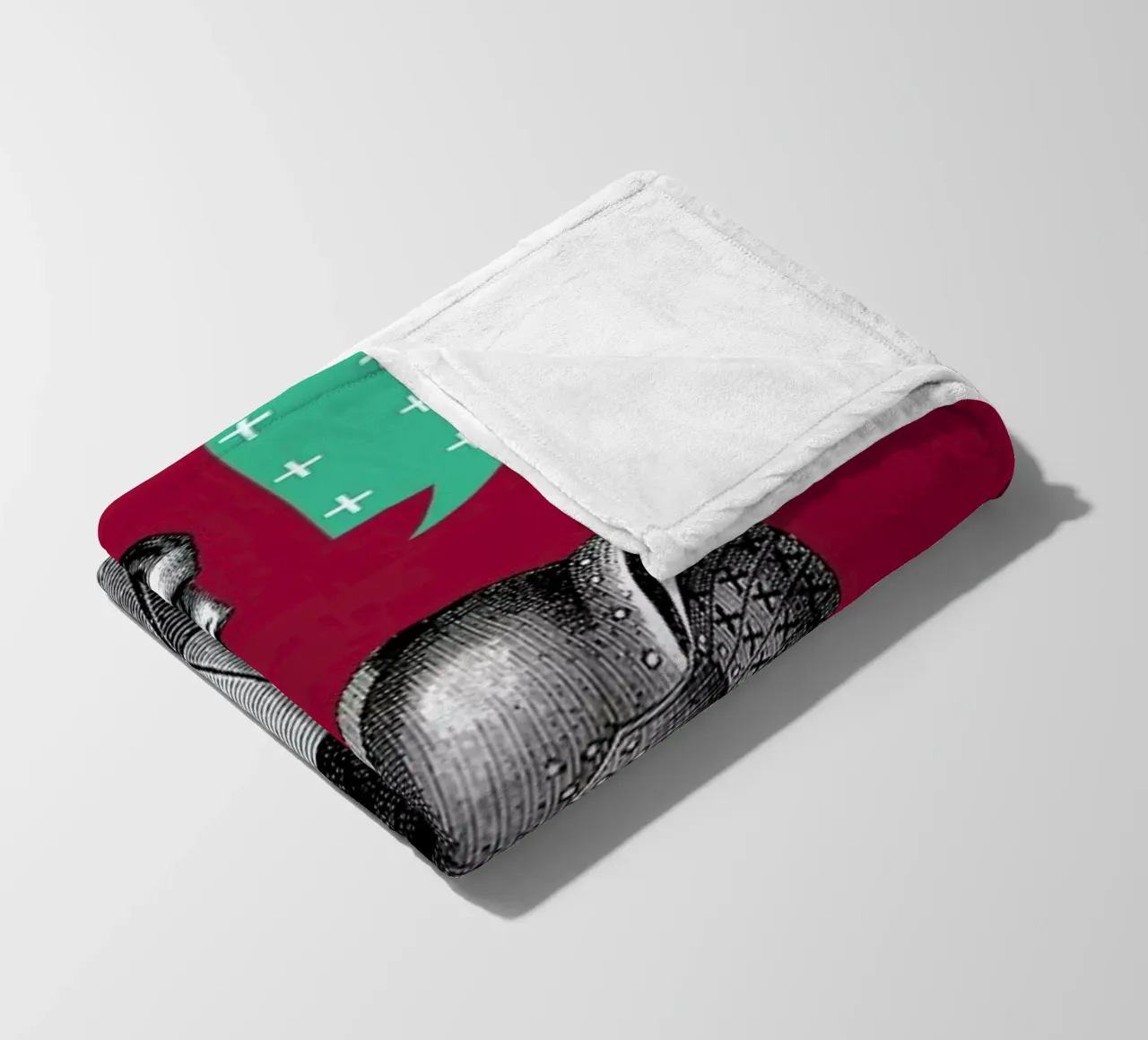 Red Conversation Fleecedecke von The Gently Unfurling Sneak