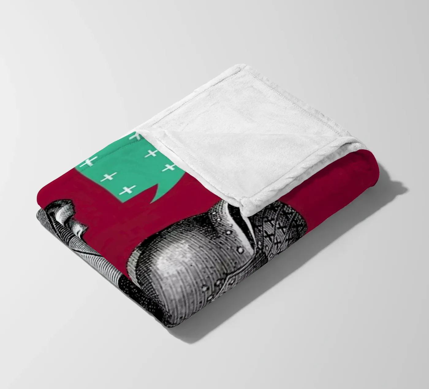 Red Conversation Fleecedecke von The Gently Unfurling Sneak