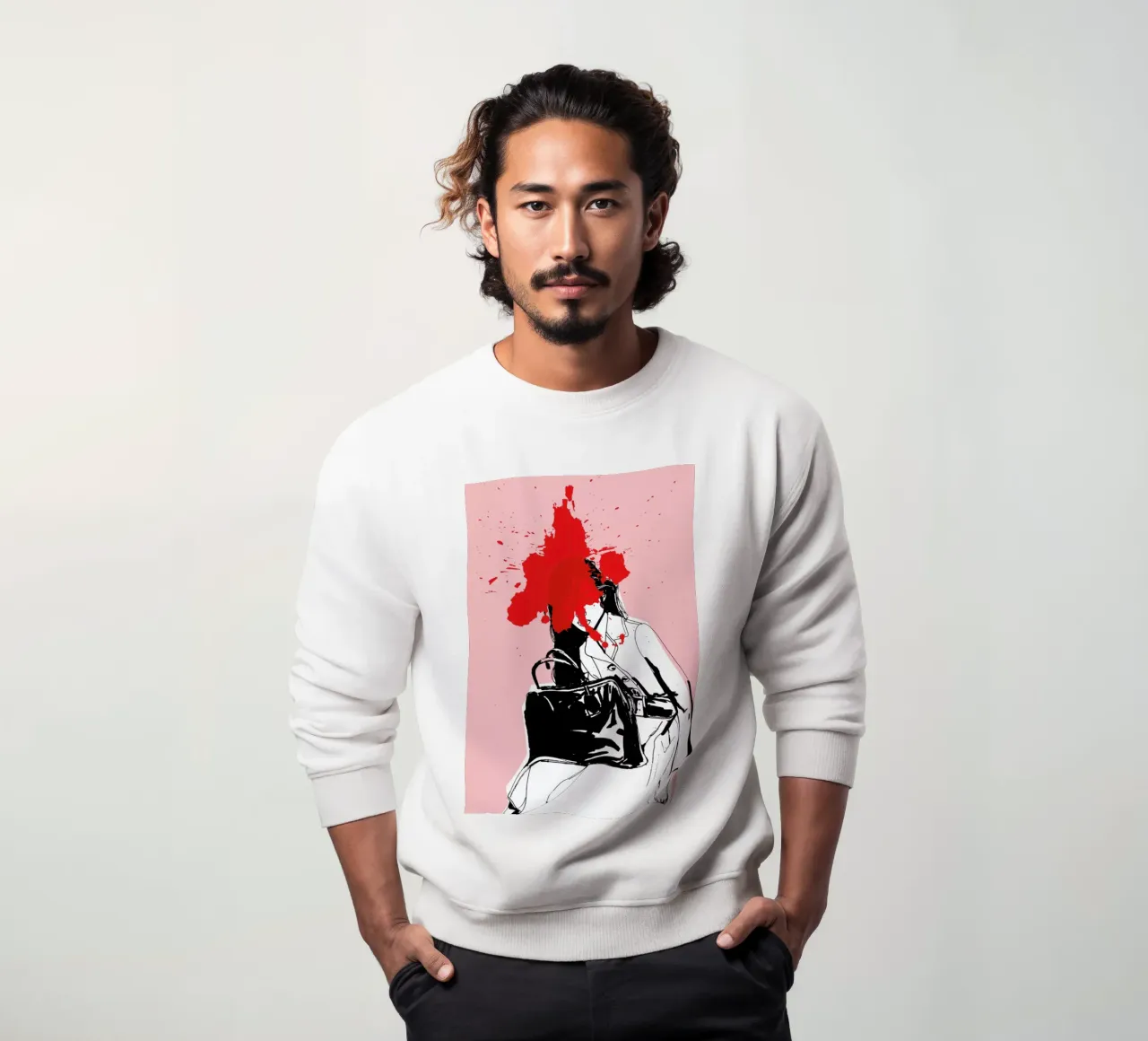 Red Splash felpa da Agnes KR Patience