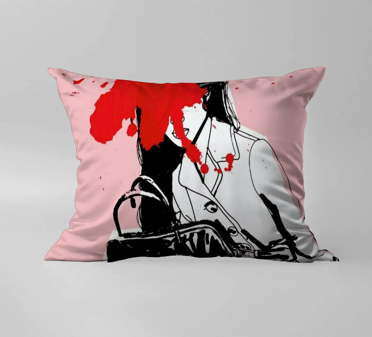 Red Splash cuscino da Agnes KR Patience