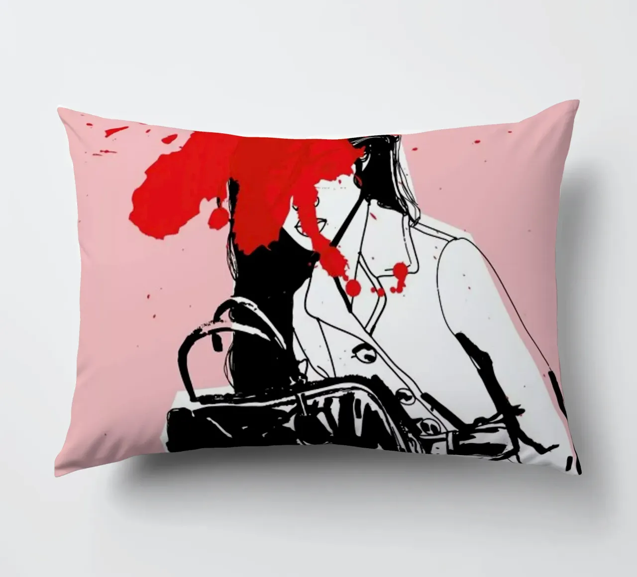 Red Splash cuscino da Agnes KR Patience
