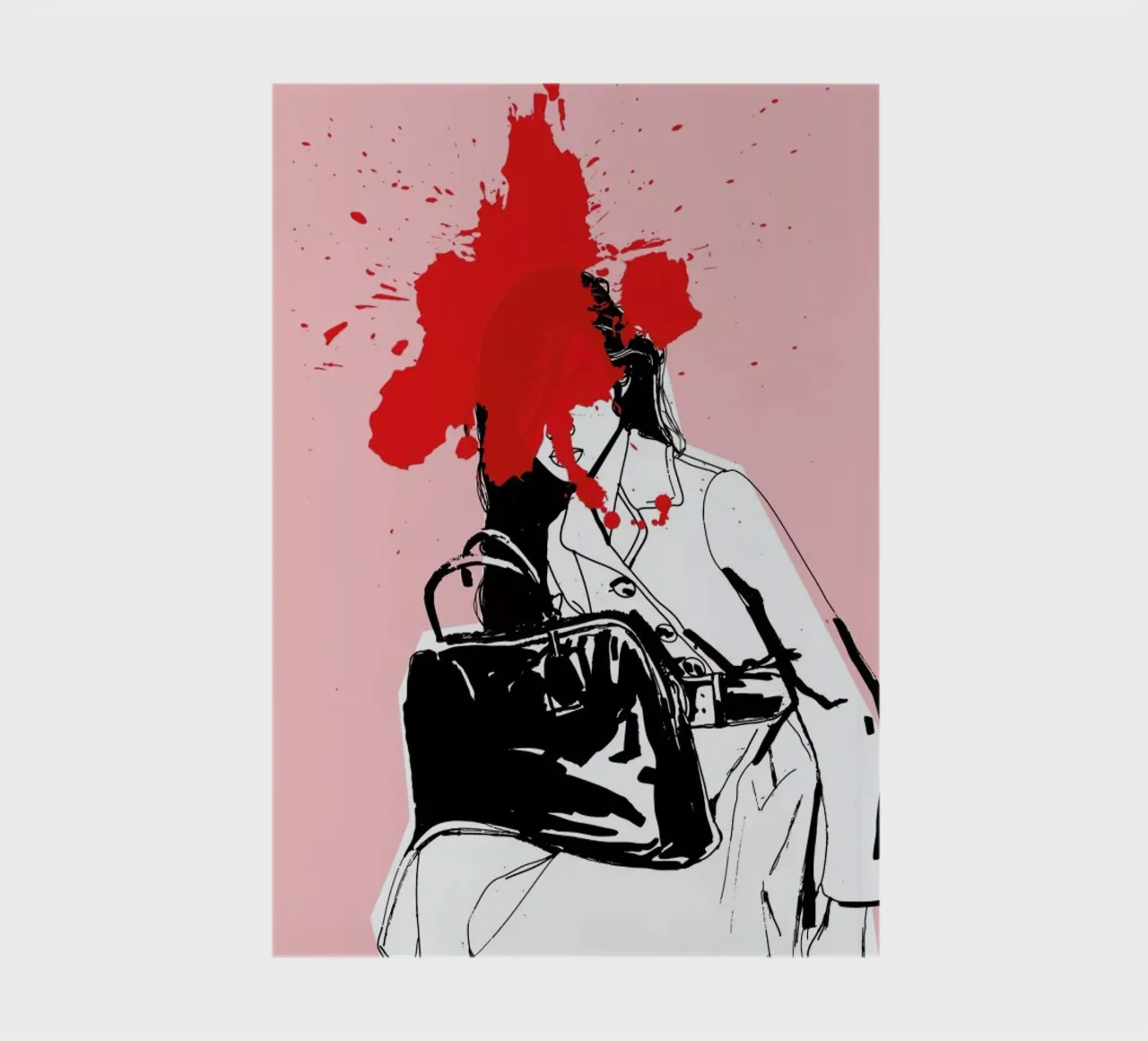 Red Splash notebook by Agnes KR Patience