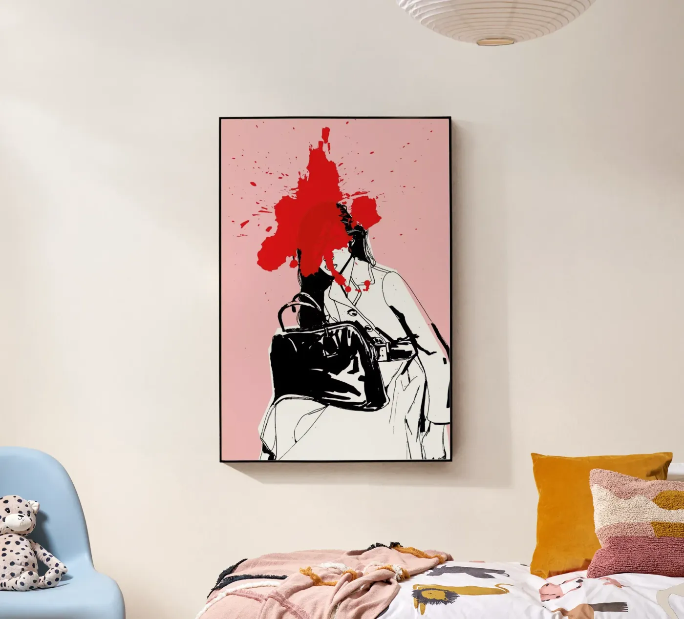 Red Splash Acryl-Glas von Agnes KR Patience