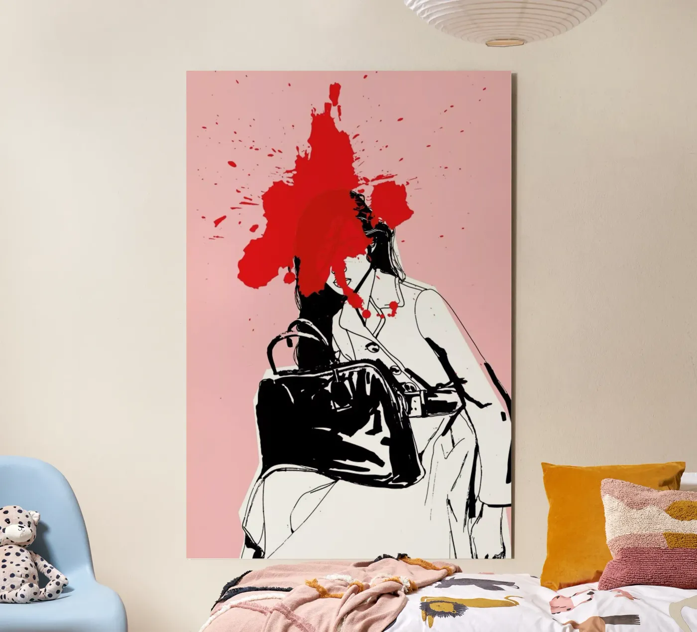 Red Splash pannello forex da Agnes KR Patience