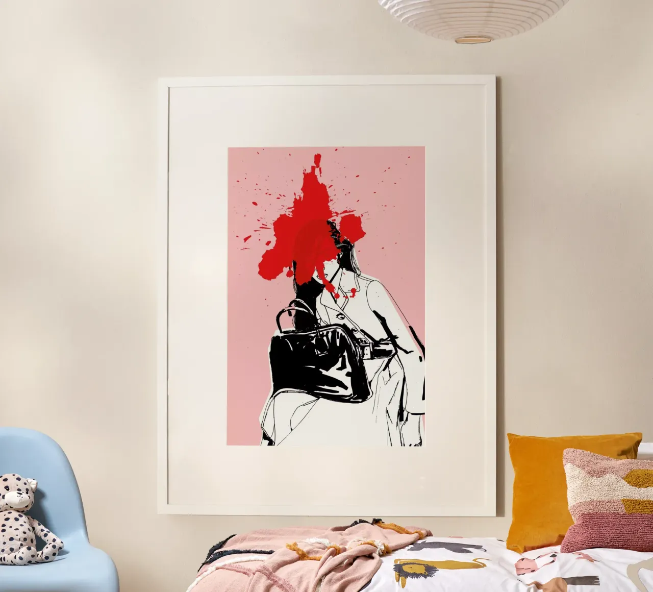 Red Splash poster by Agnes KR Patience