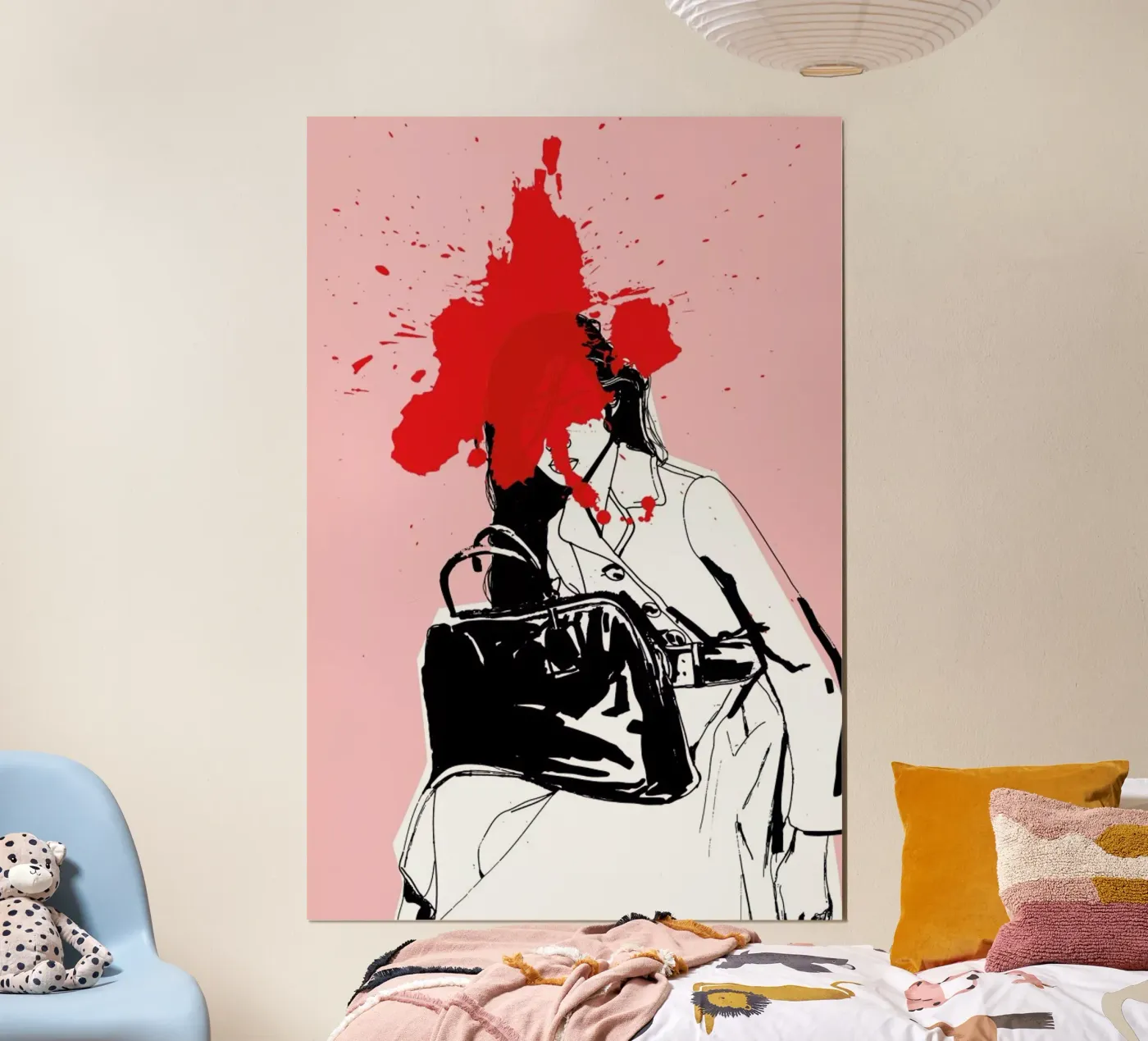 Red Splash poster by Agnes KR Patience