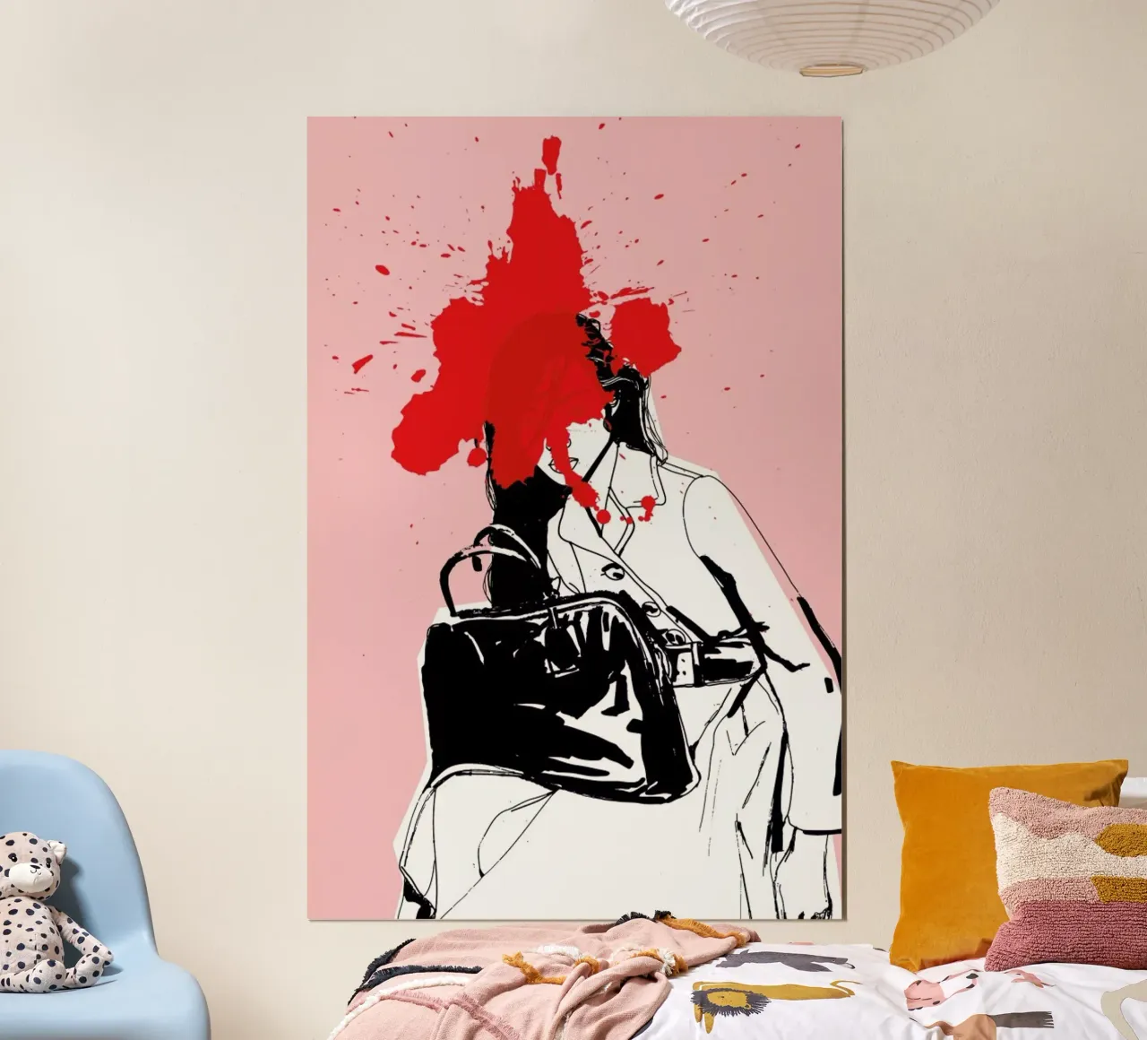 Red Splash poster by Agnes KR Patience