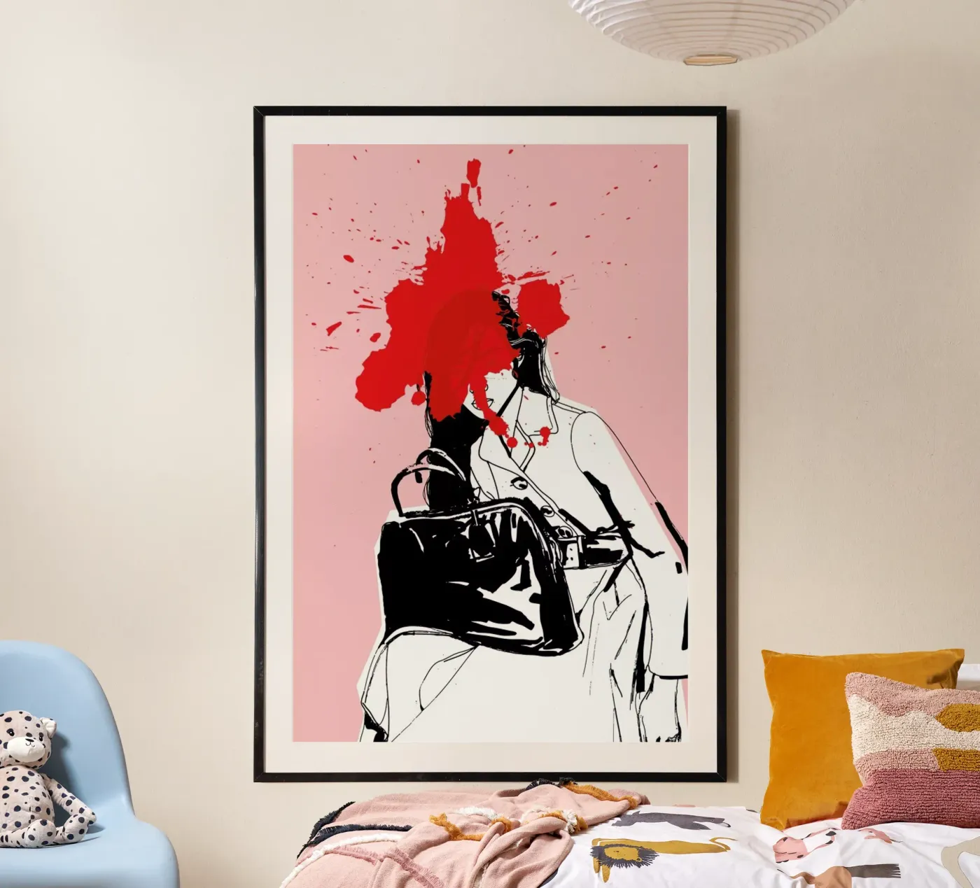 Red Splash poster by Agnes KR Patience