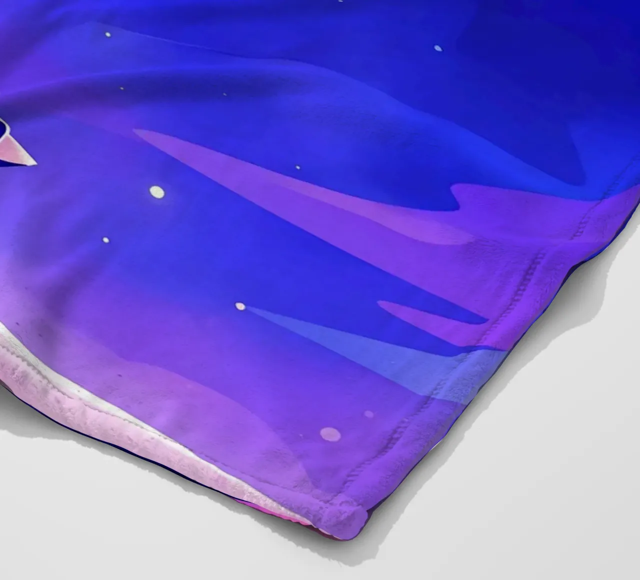 A Boy Looking At A Group Of Planet From Dreamy Moon Lofi Art fleece blanket by LoFi Gallery