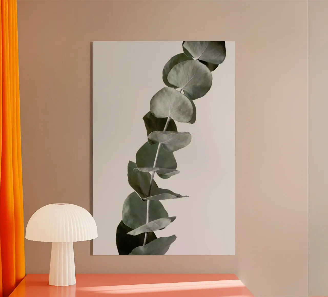 Mint Green Dried Eucalyptus Branches plexiglass da Studio Nahili