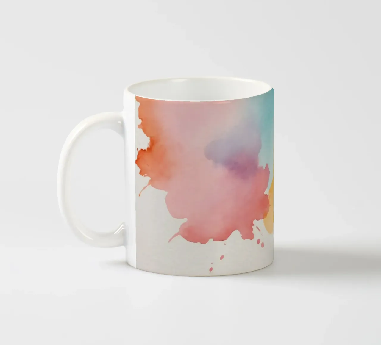 Disegno astratto ad acquerello per sfondi creativi tazza in ceramica da DesignDoodle