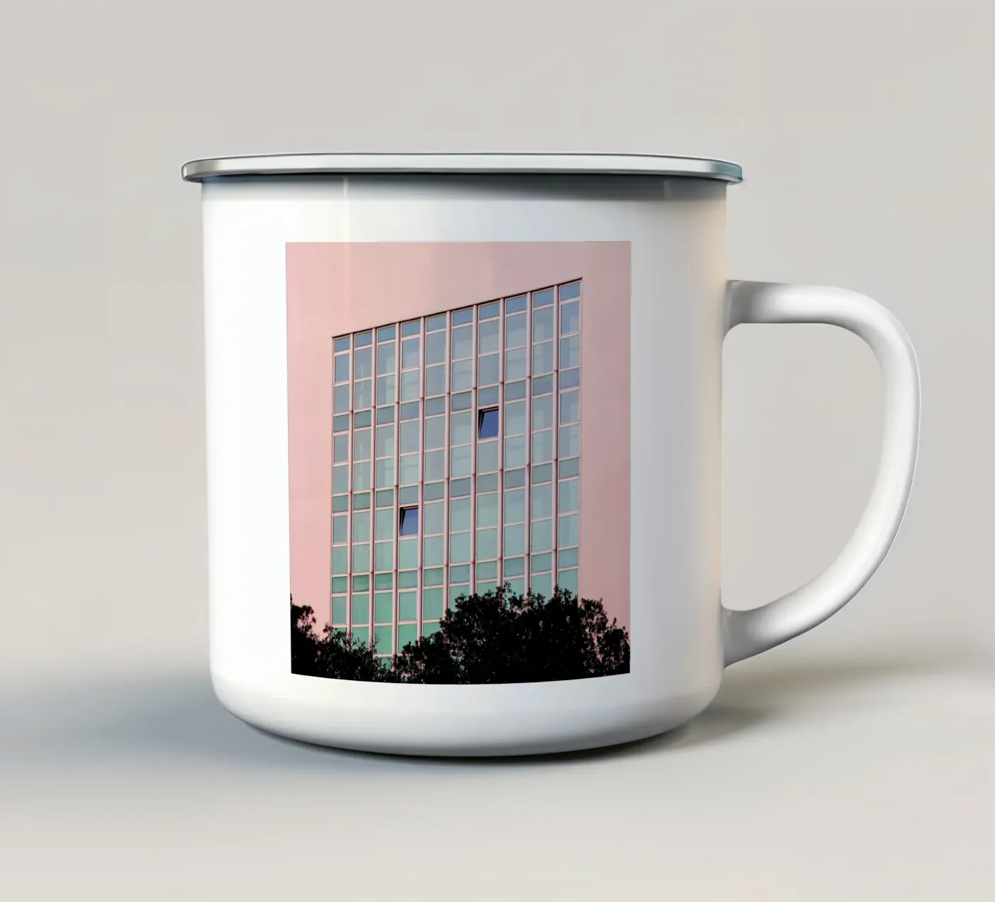 Memory enamel mug by Rupert Höller