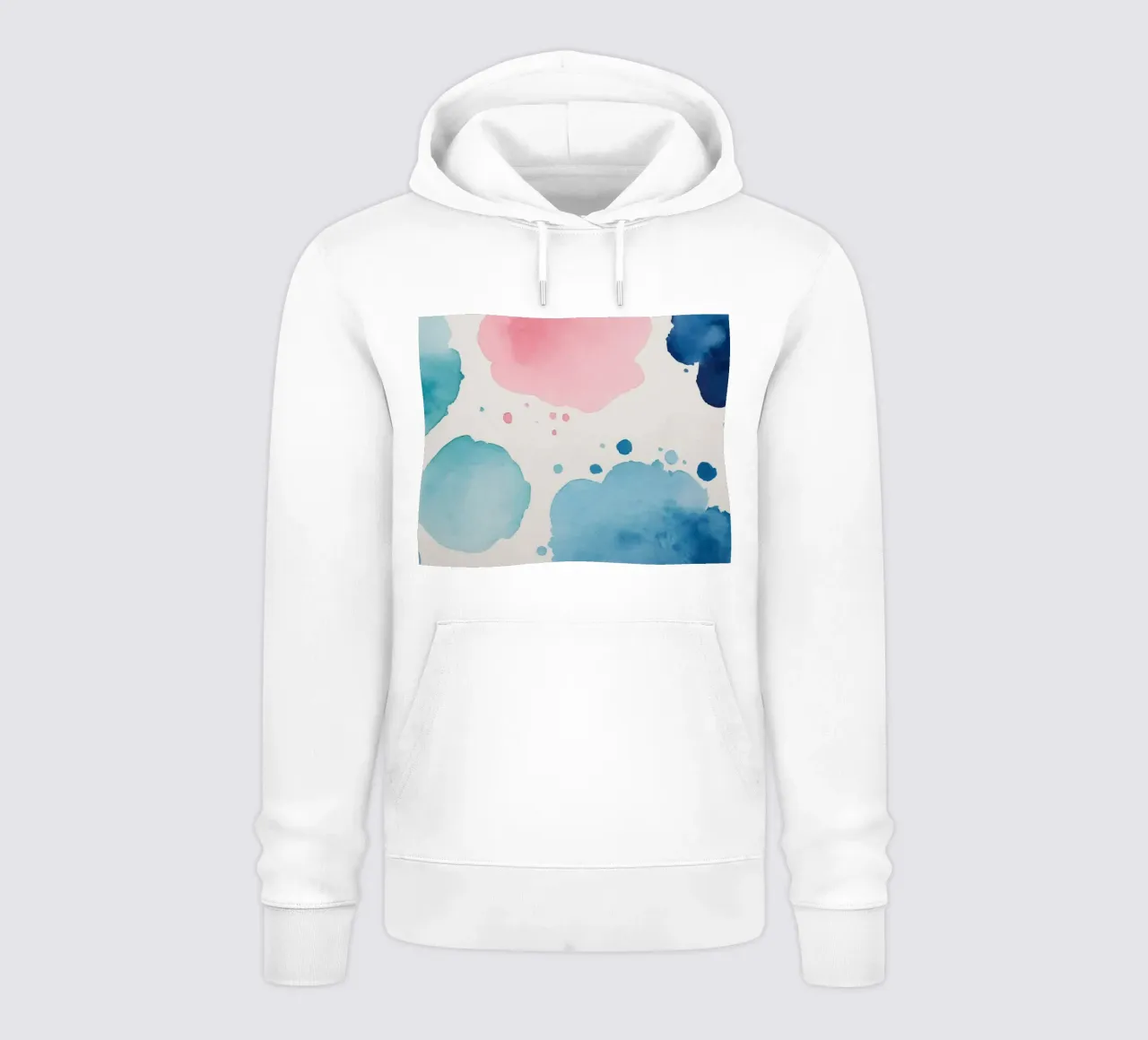 Macchie colorate astratte ad acquerello felpa con cappuccio da DesignDoodle