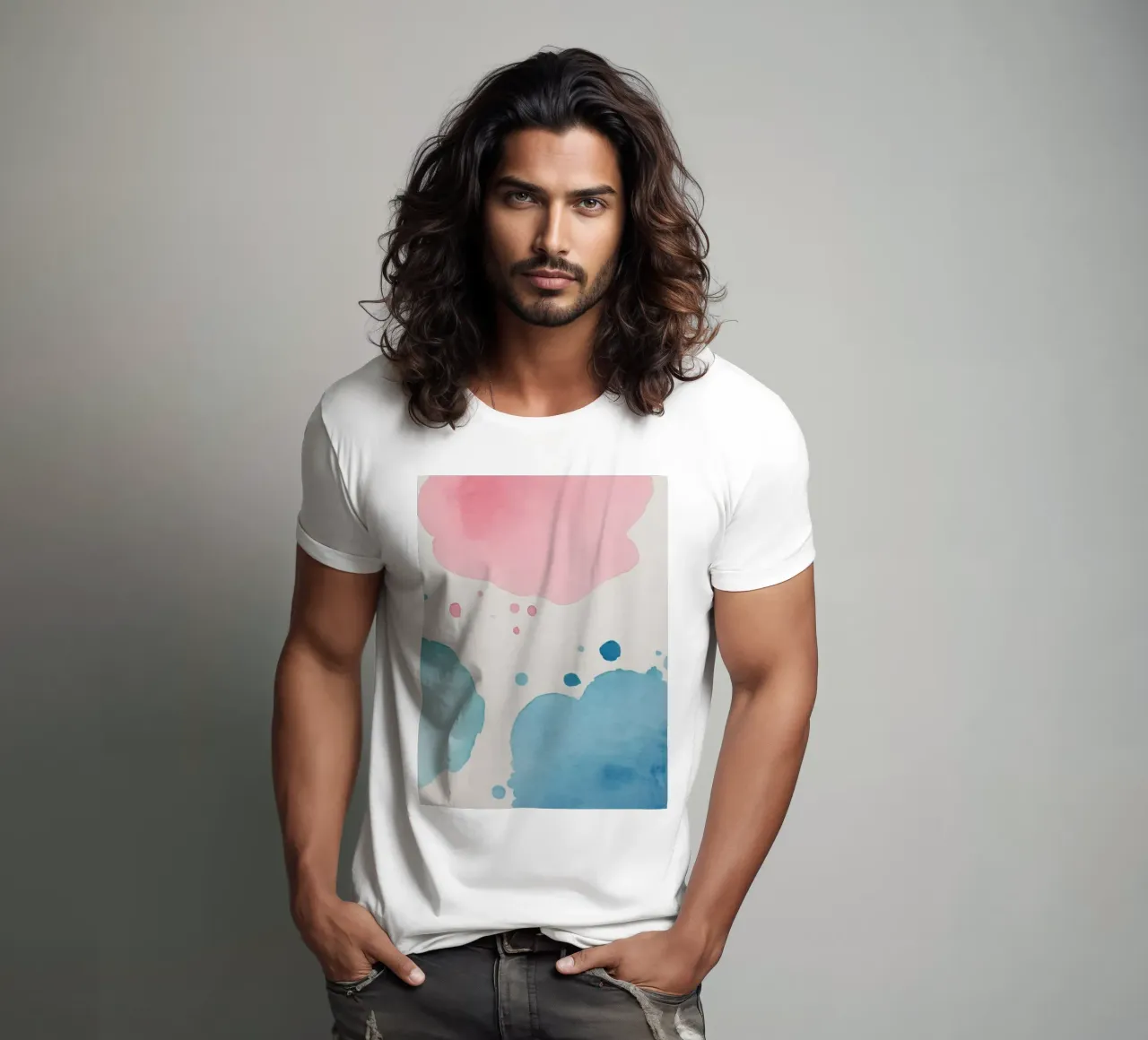 Macchie colorate astratte ad acquerello t-shirt da DesignDoodle