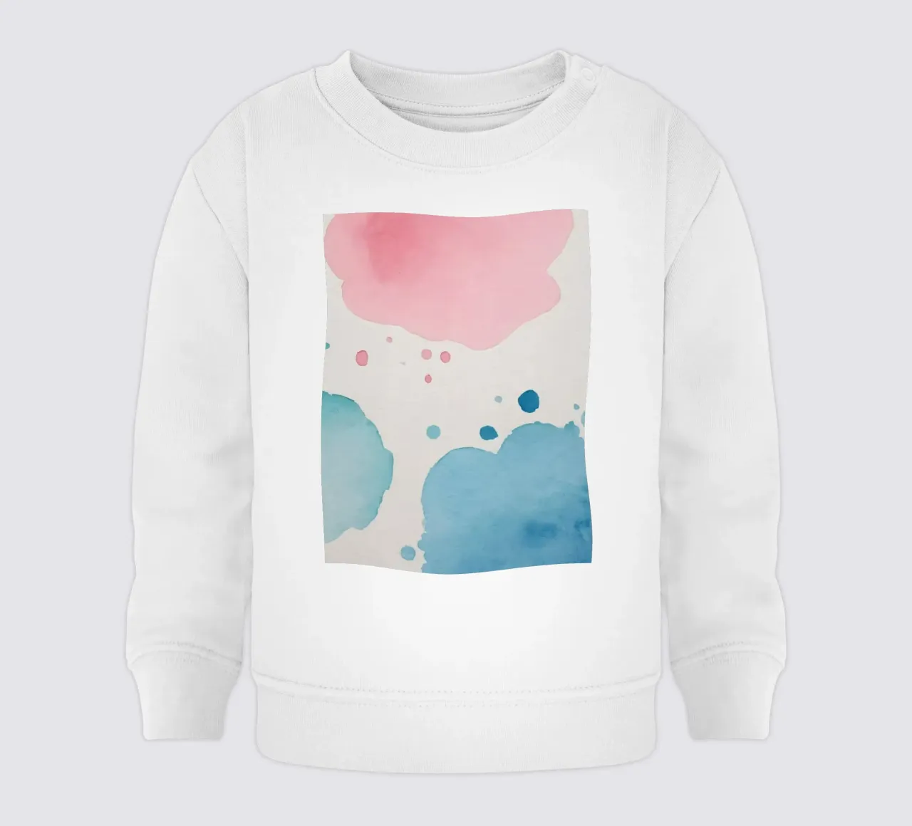 Macchie colorate astratte ad acquerello felpa neonato da DesignDoodle
