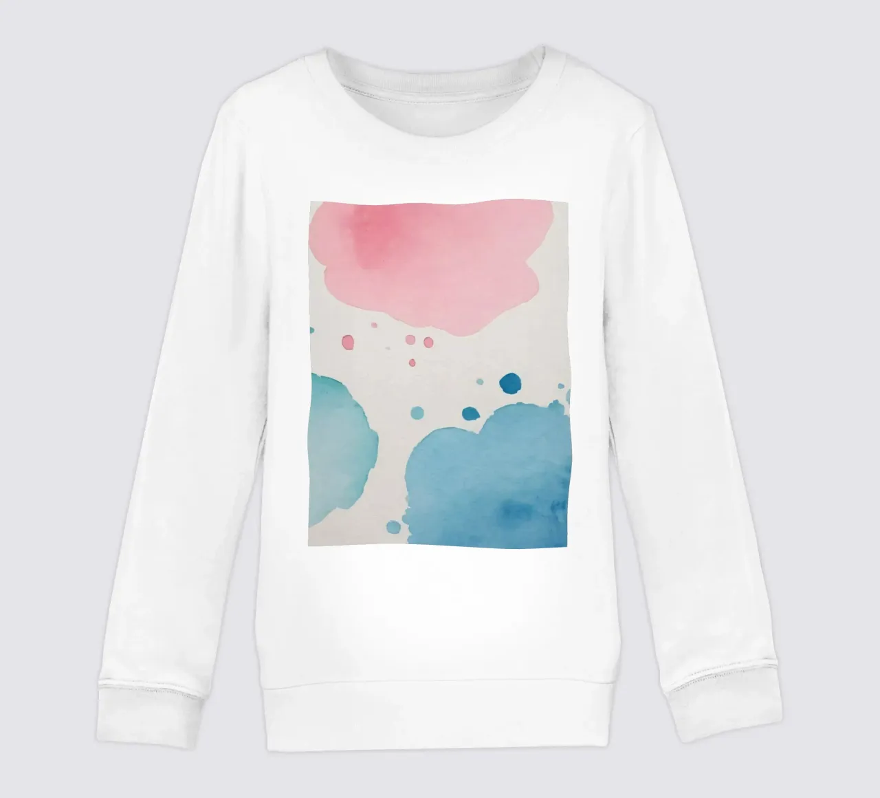 Macchie colorate astratte ad acquerello felpa bambino da DesignDoodle