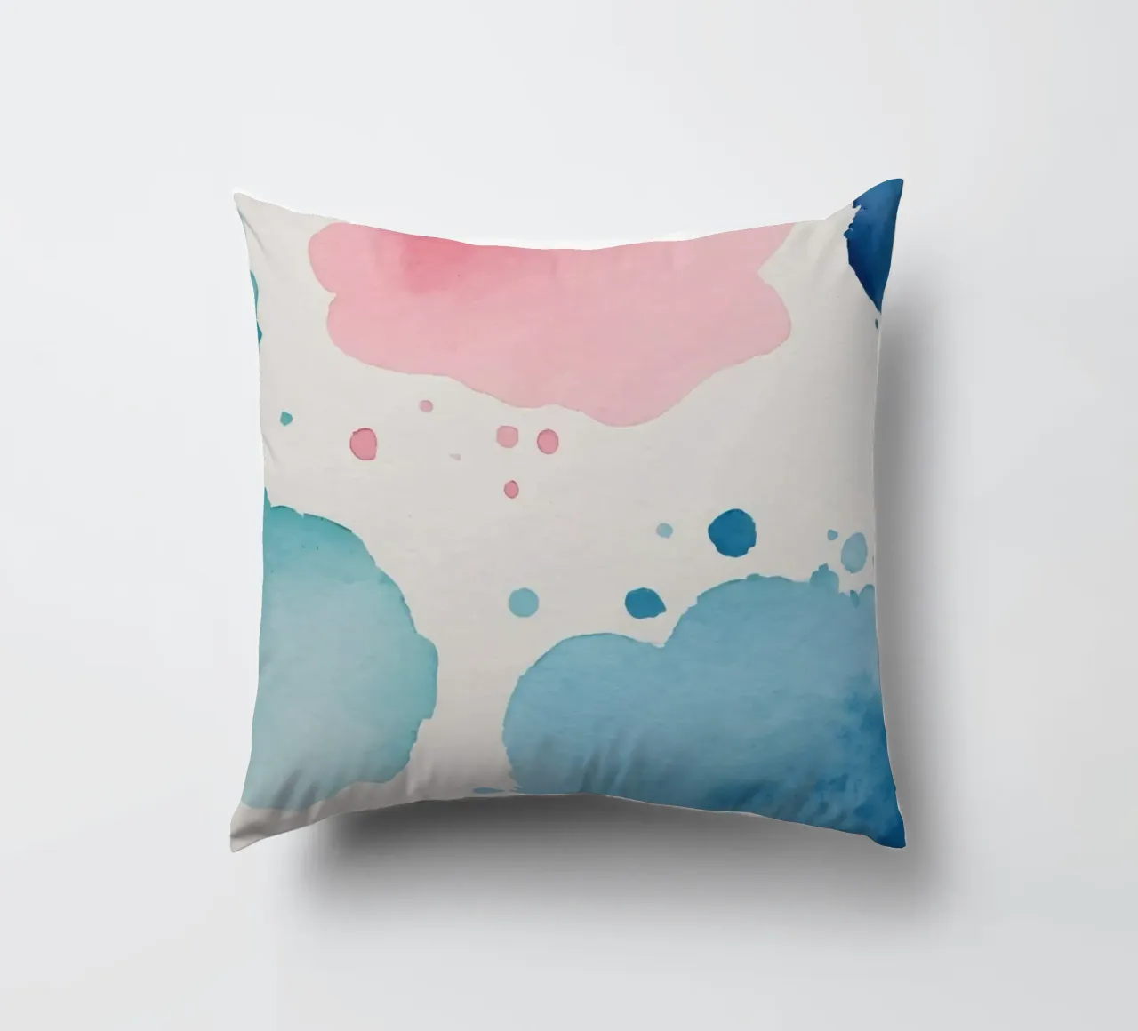 Macchie colorate astratte ad acquerello cuscino da DesignDoodle