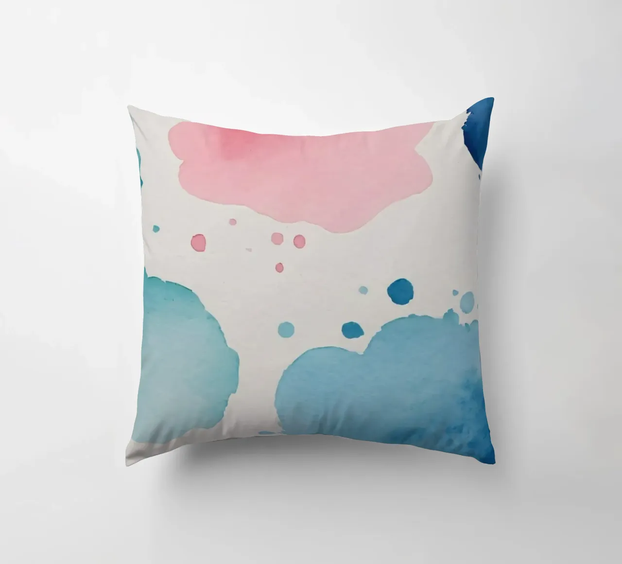 Macchie colorate astratte ad acquerello cuscino da DesignDoodle