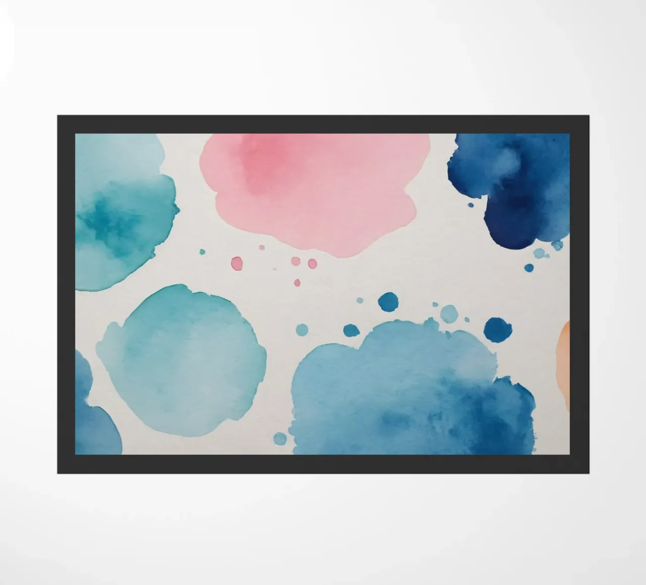 Macchie colorate astratte ad acquerello zerbino da DesignDoodle
