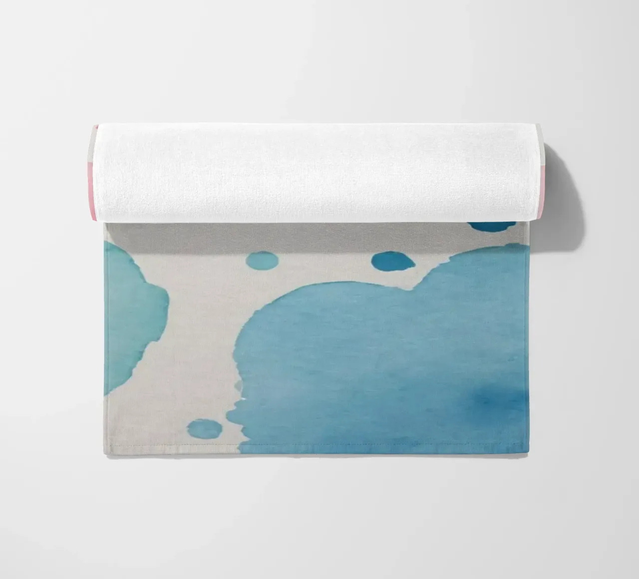 Macchie colorate astratte ad acquerello telo mare da DesignDoodle