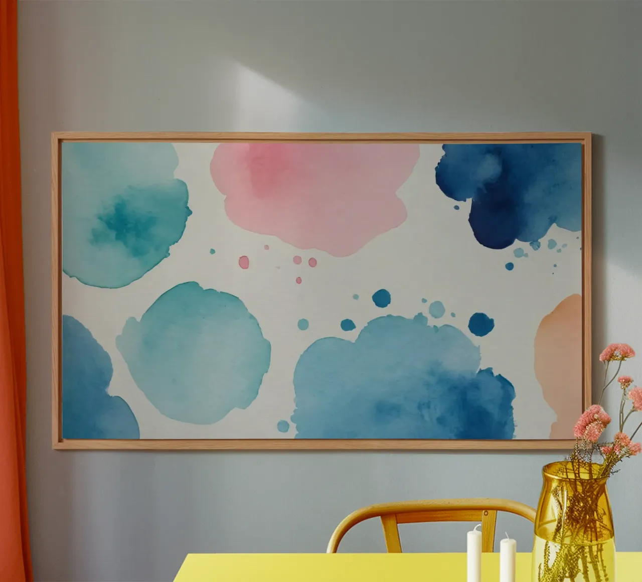 Macchie colorate astratte ad acquerello pannello forex da DesignDoodle