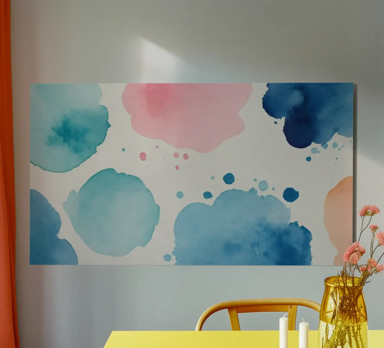 Macchie colorate astratte ad acquerello pannello forex da DesignDoodle