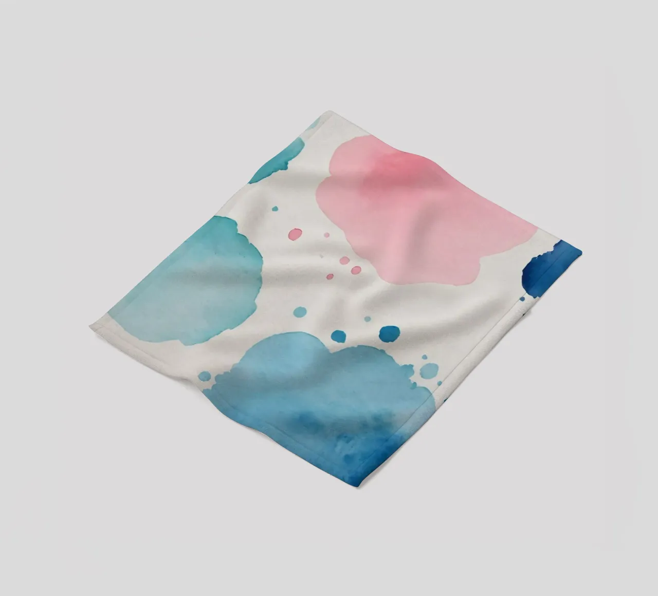 Macchie colorate astratte ad acquerello coperta in pile da DesignDoodle